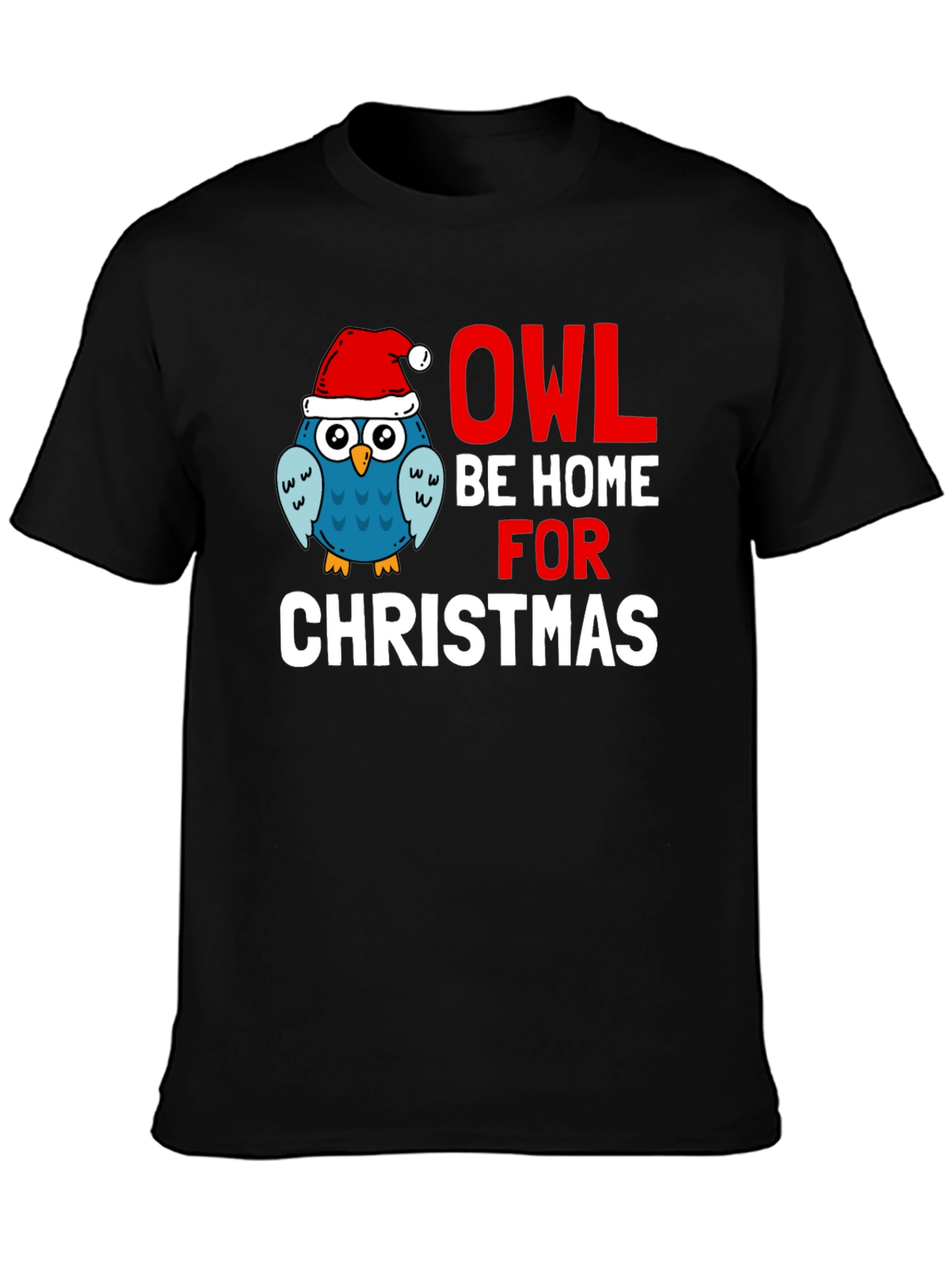Owl Be Home for Christmas Graphic Tee