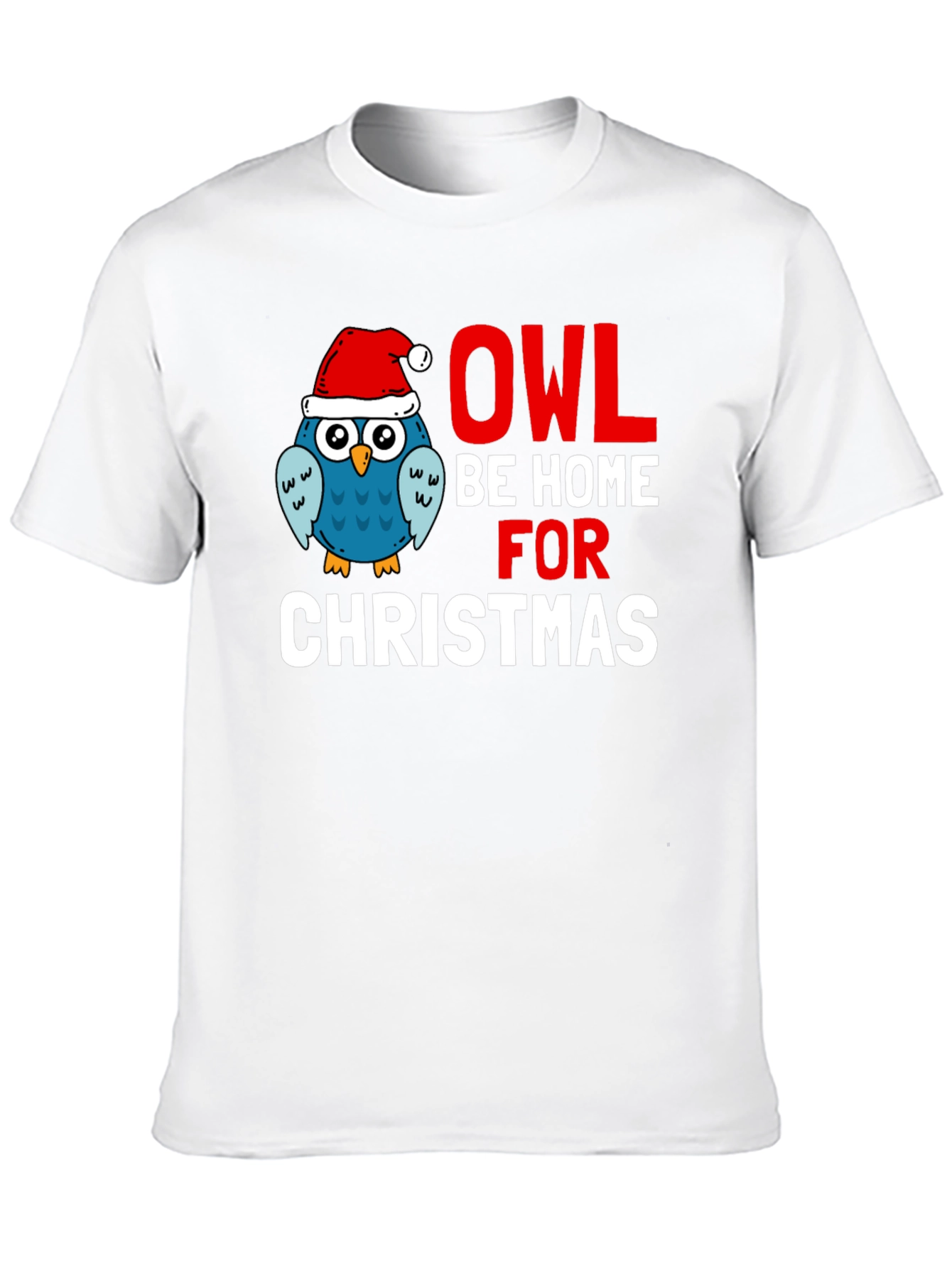 Owl Be Home for Christmas Graphic Tee