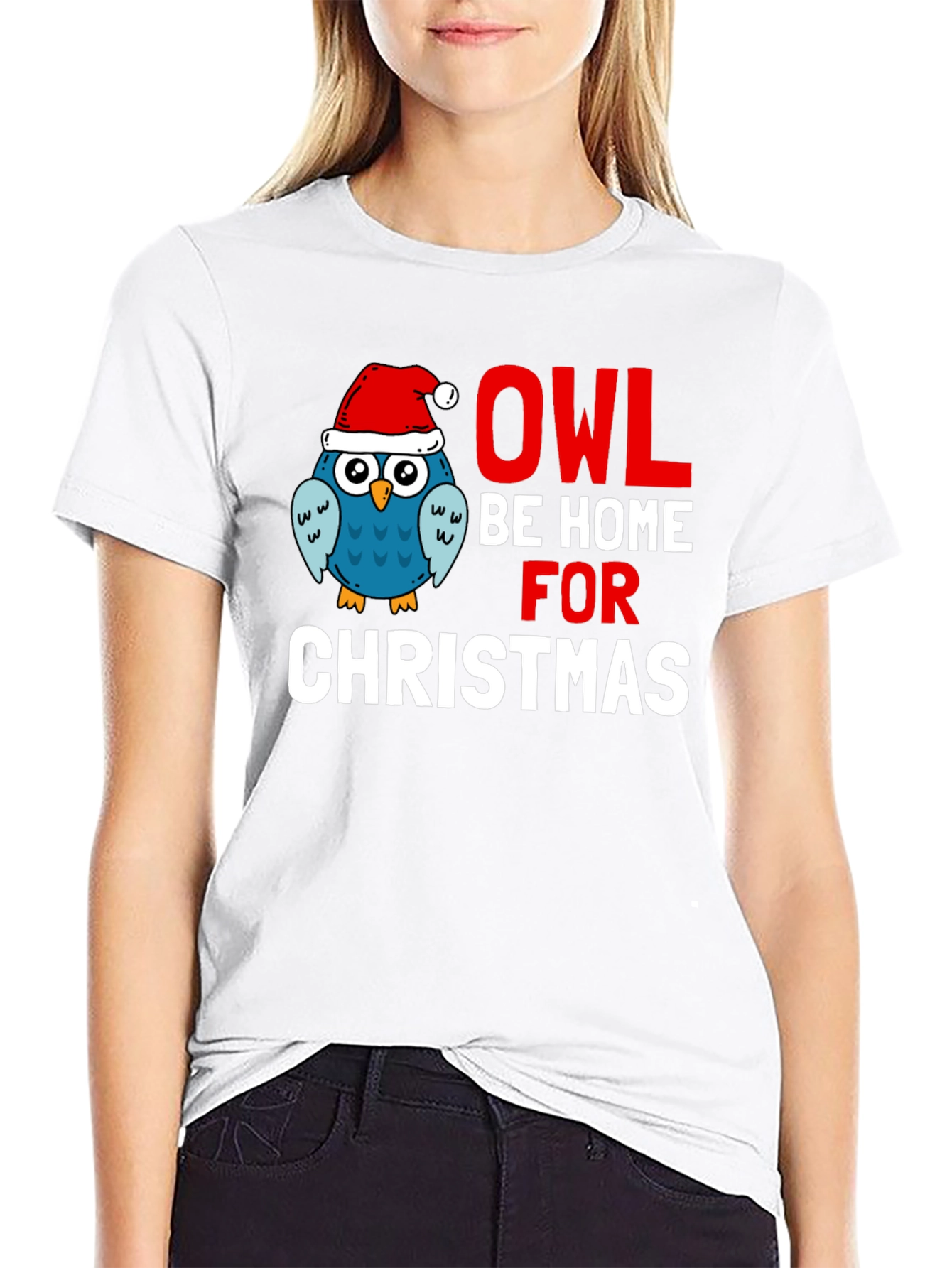 Owl Be Home for Christmas Graphic Tee