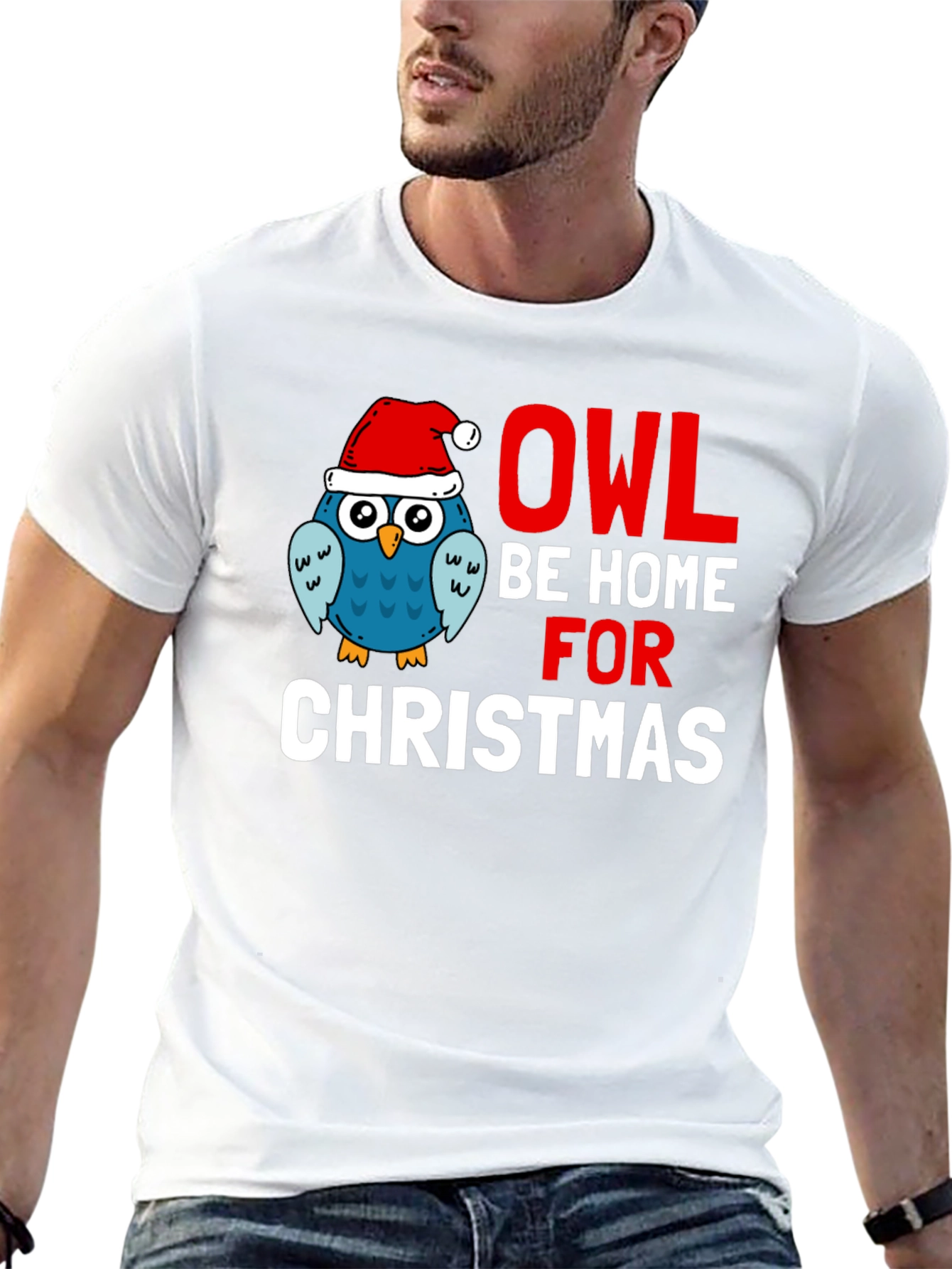 Owl Be Home for Christmas Graphic Tee