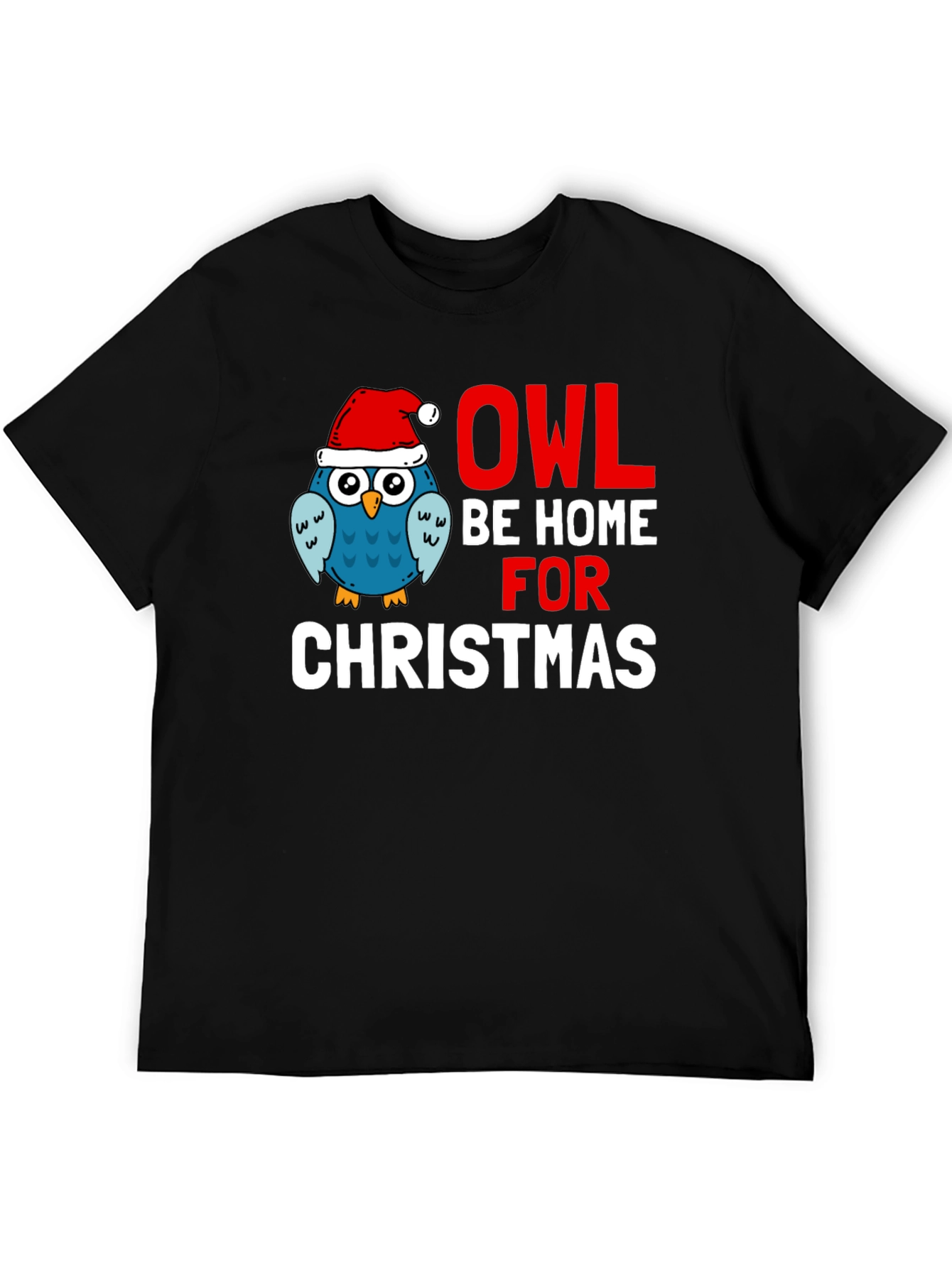 Owl Be Home for Christmas Graphic Tee