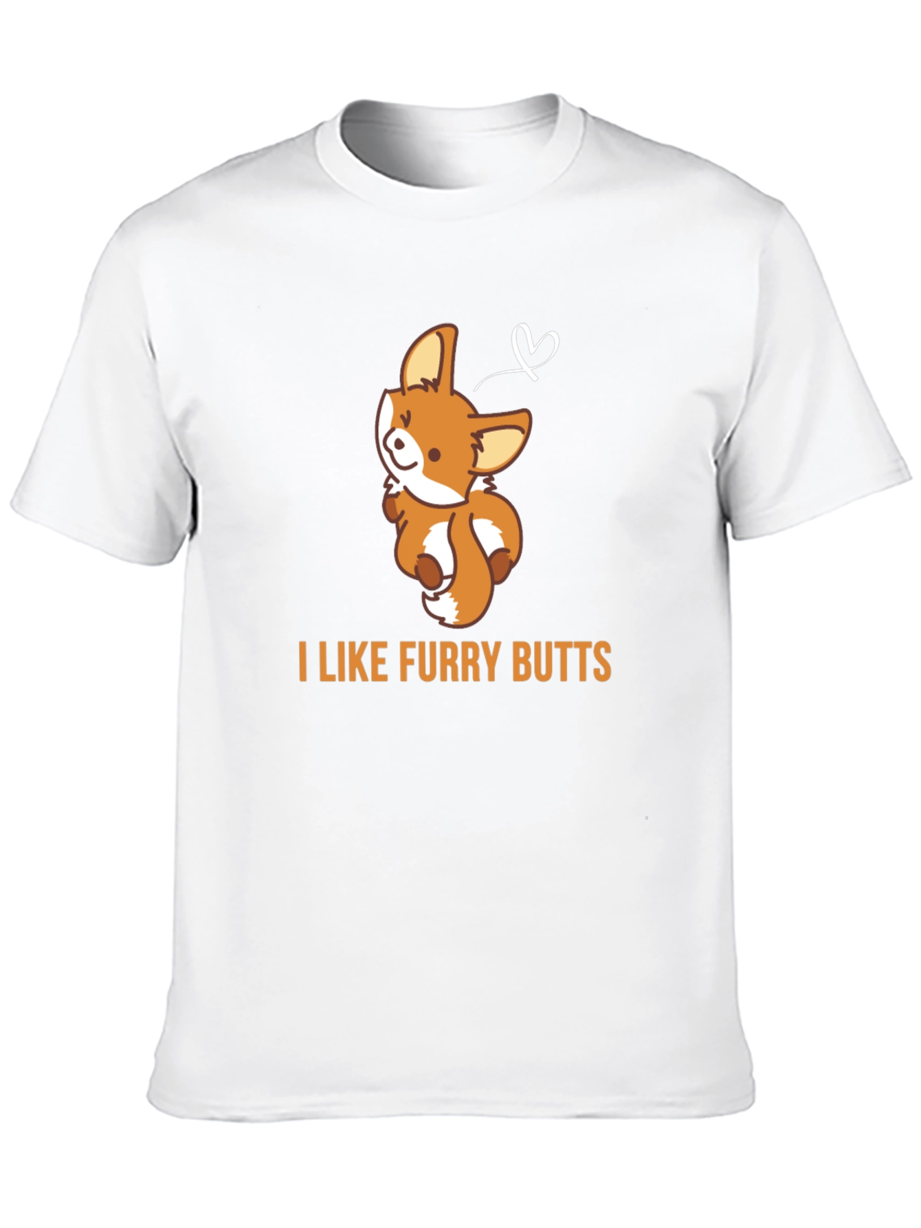 Furry Butts Graphic Tee - Cute Fox Design