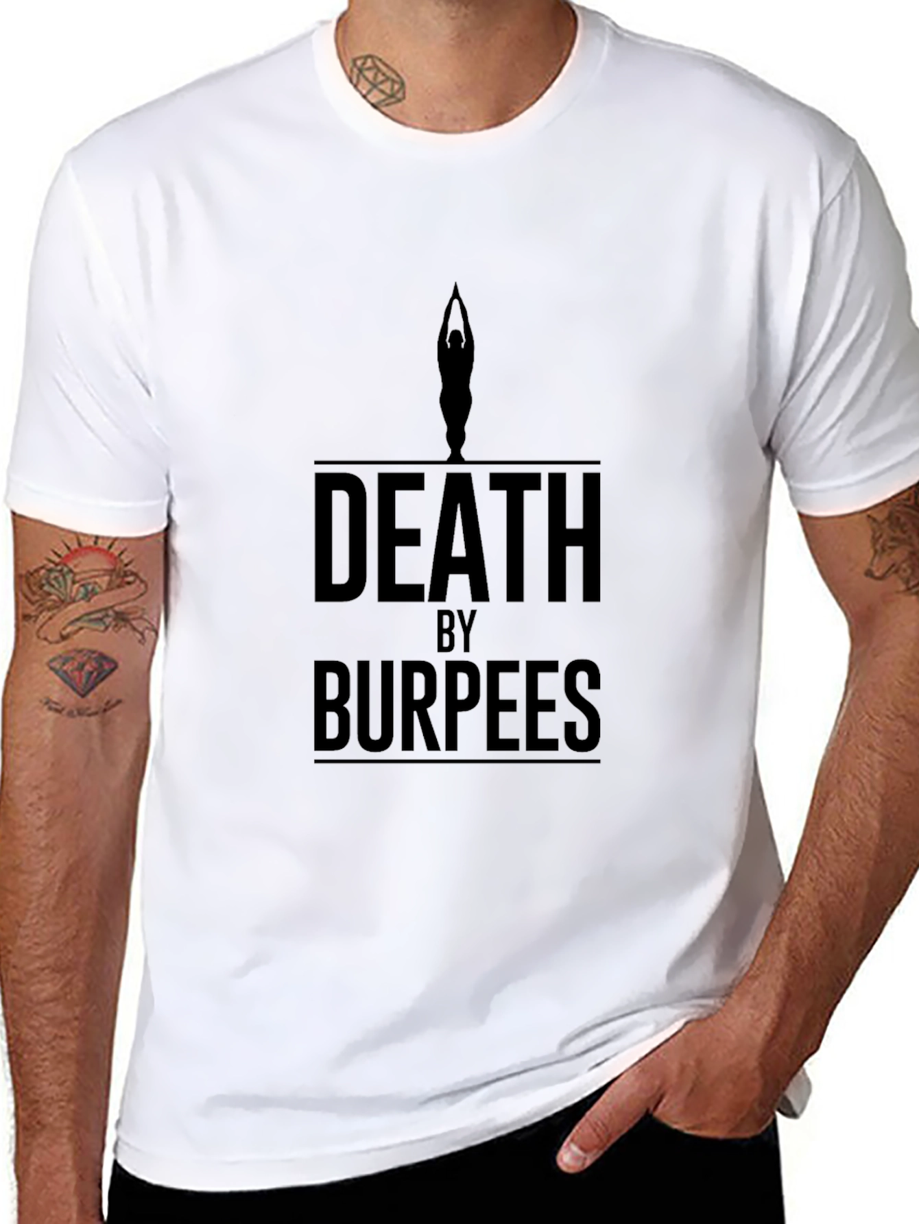 Death By Burpees T-Shirt - Fitness Apparel