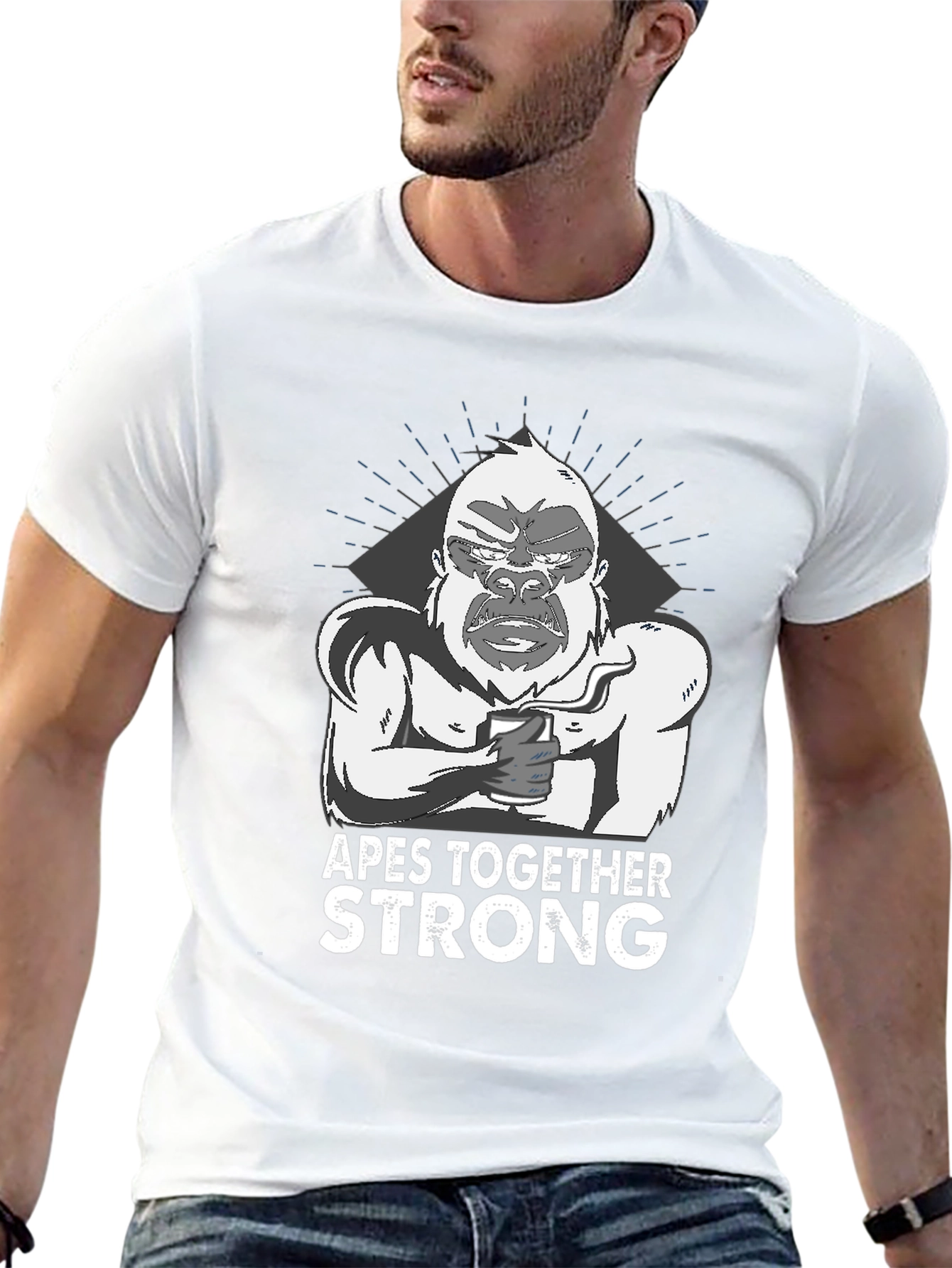 Apes Together Strong Graphic Tee - Black