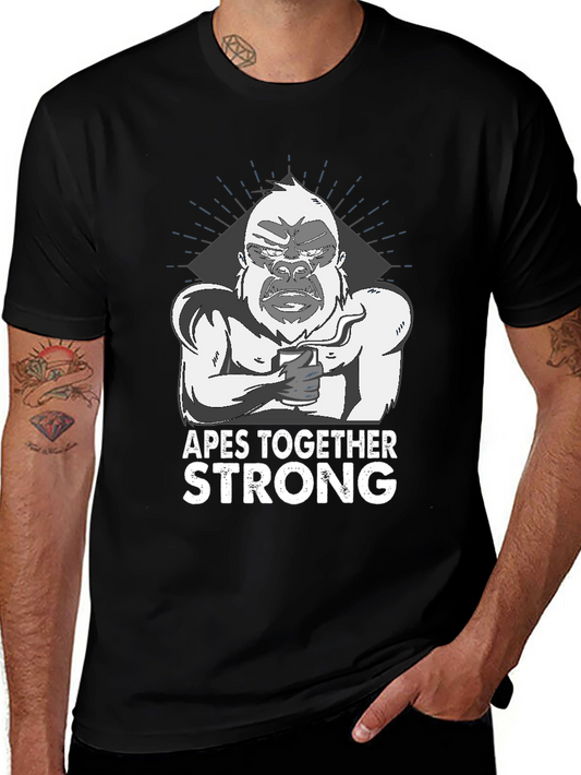 Apes Together Strong Graphic Tee - Black