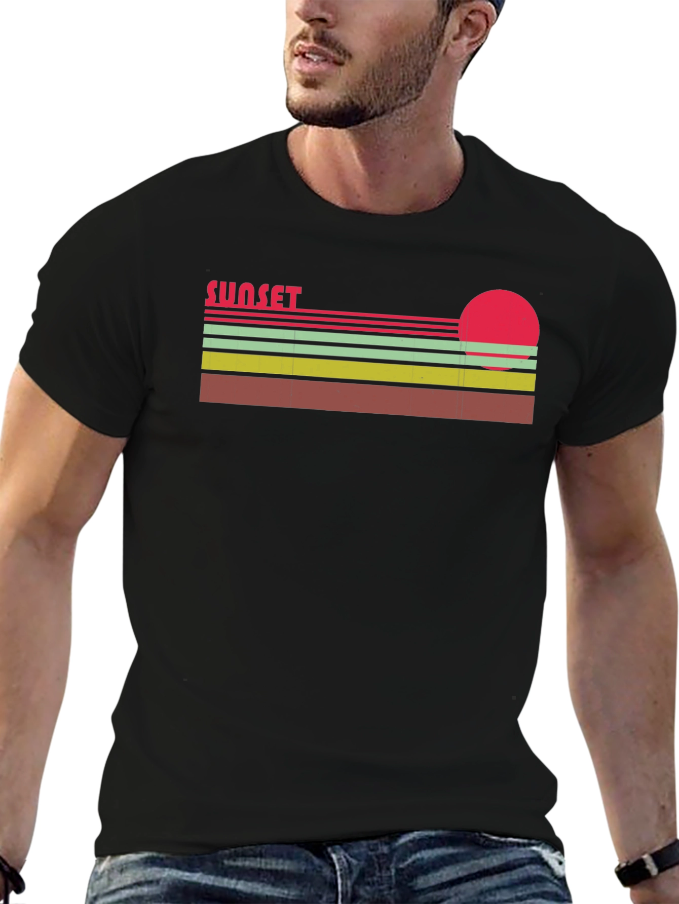 Retro Sunset Graphic T-Shirt - Classic Style