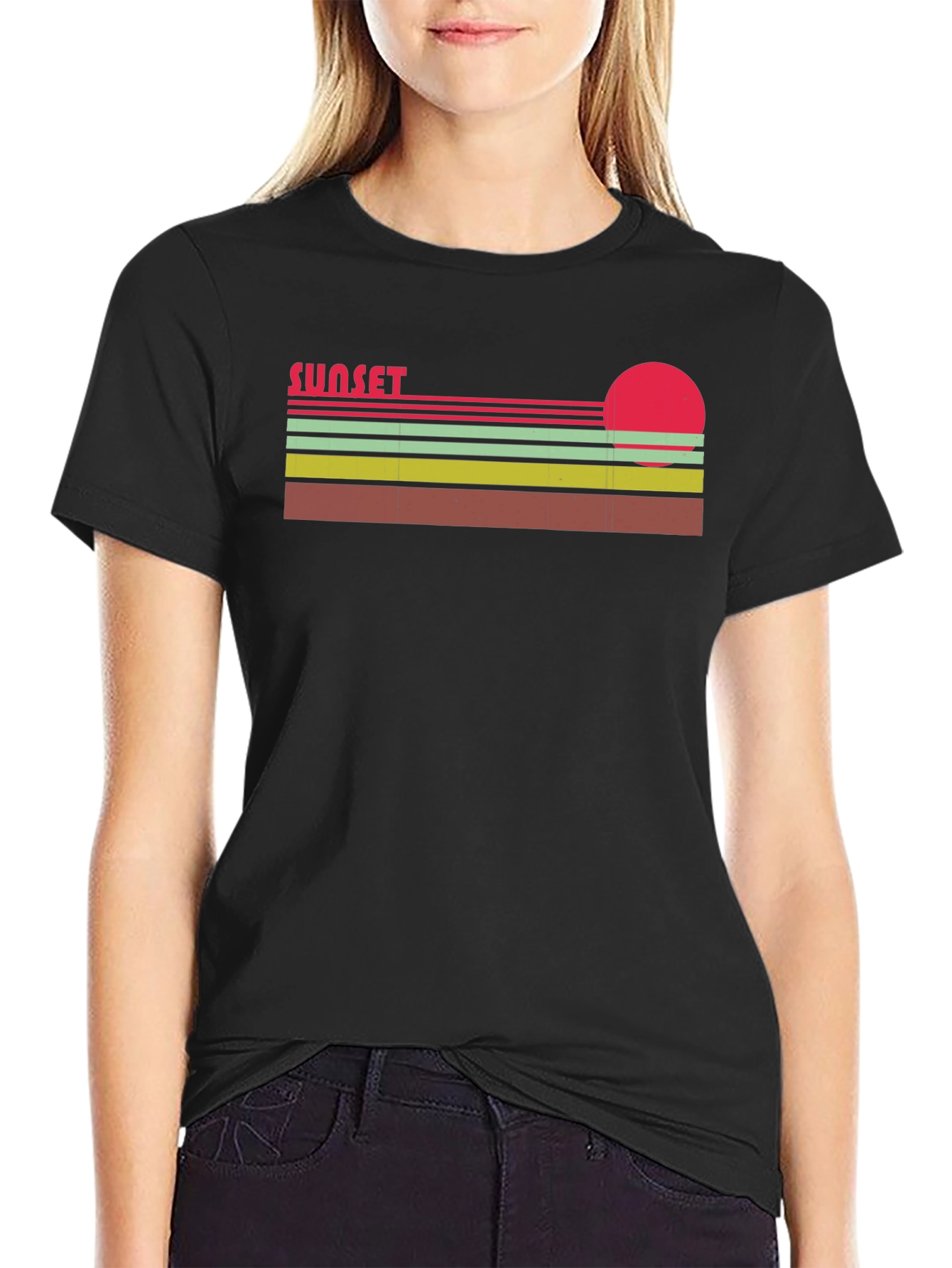 Retro Sunset Graphic T-Shirt - Classic Style