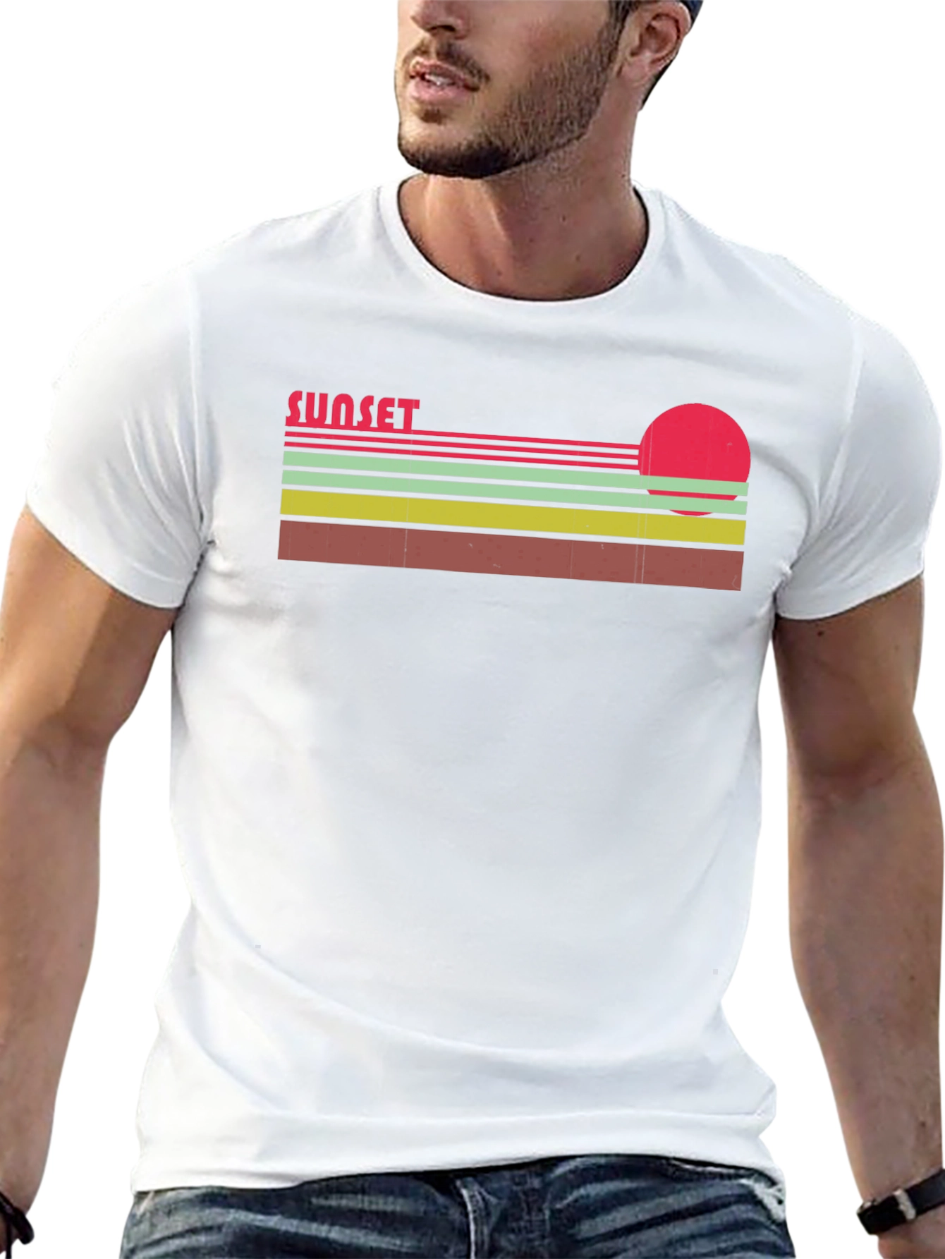Retro Sunset Graphic T-Shirt - Classic Style