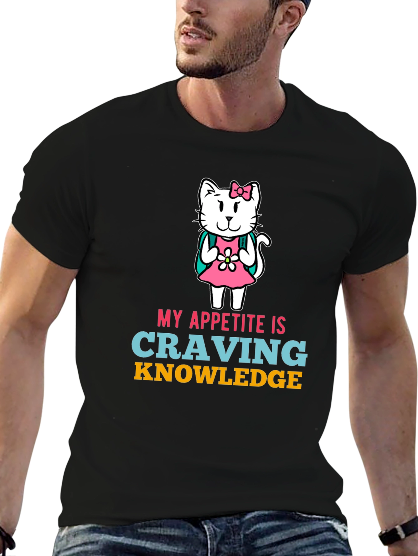 Craving Knowledge Cat T-Shirt
