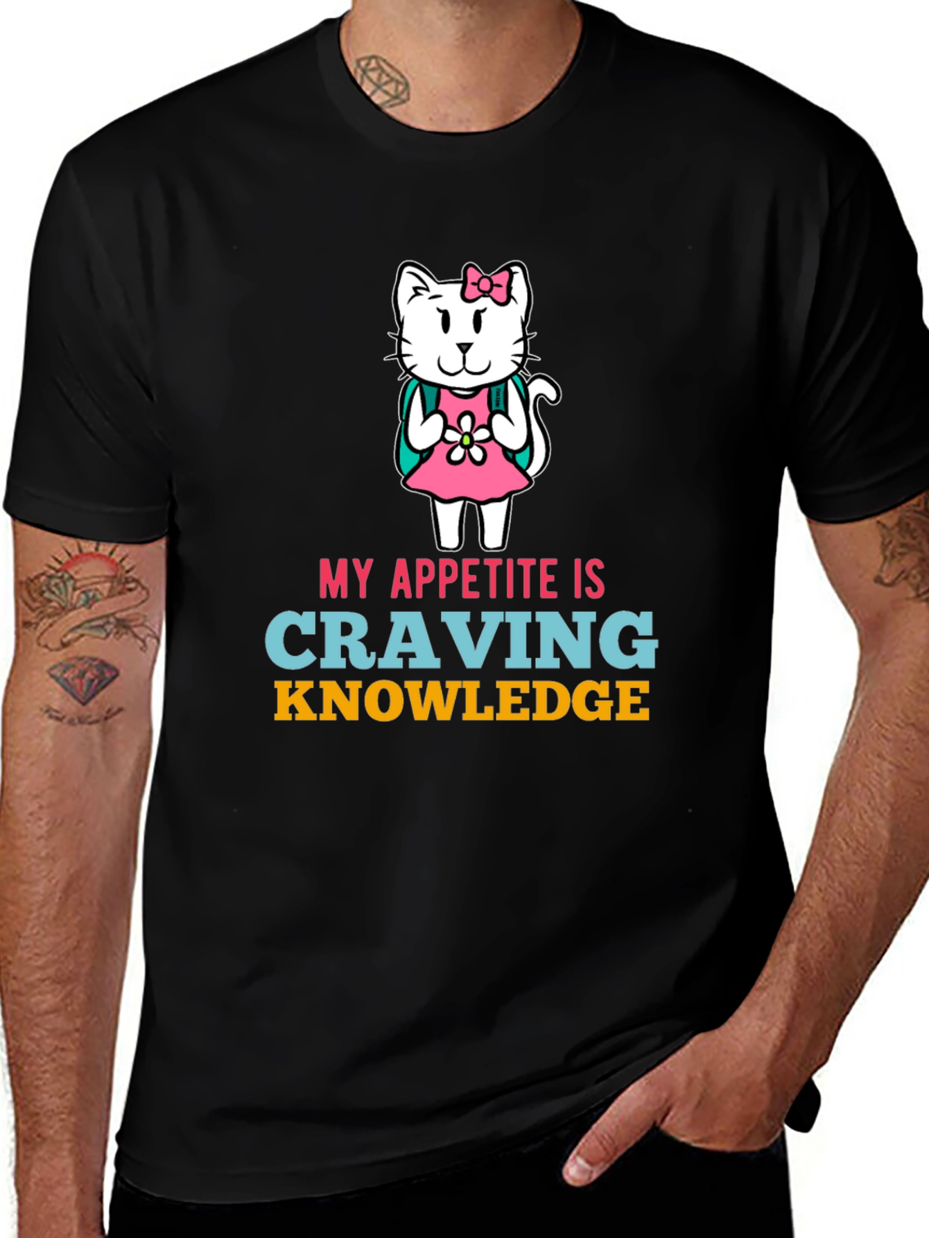 Craving Knowledge Cat T-Shirt