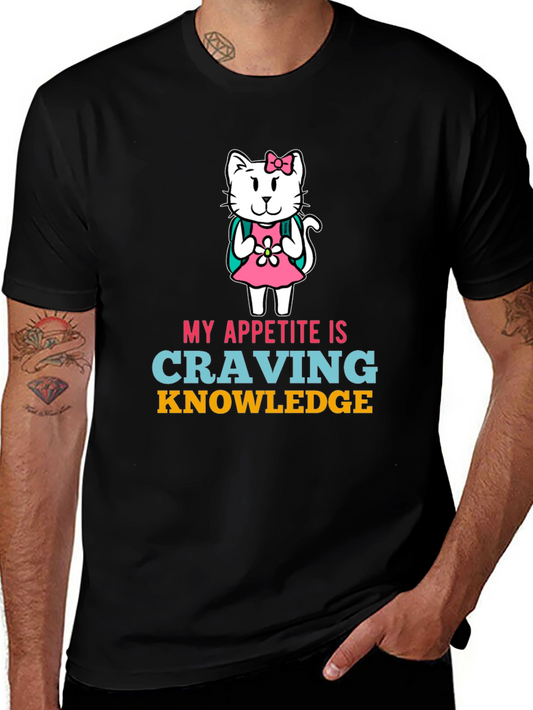 Craving Knowledge Cat T-Shirt