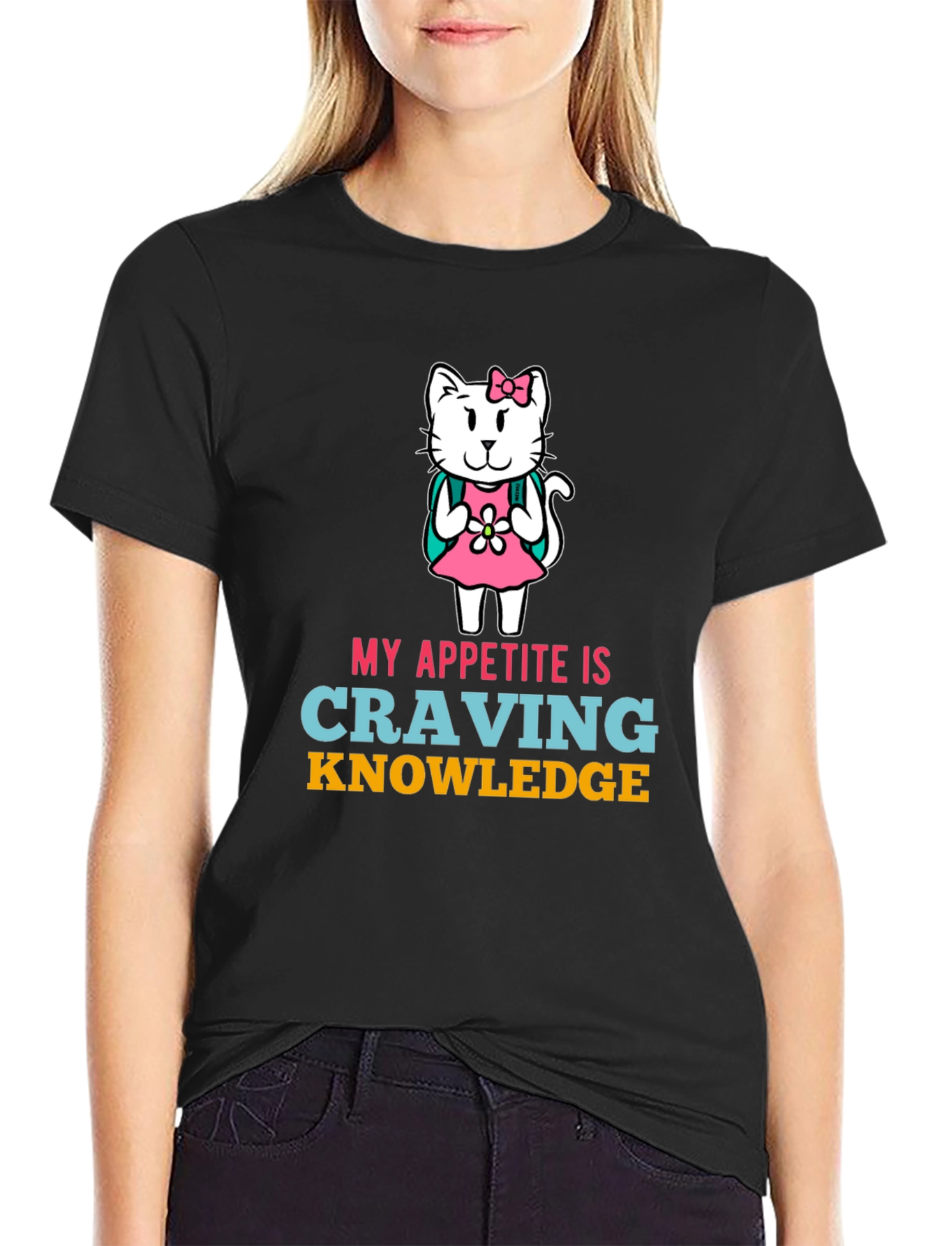 Craving Knowledge Cat T-Shirt