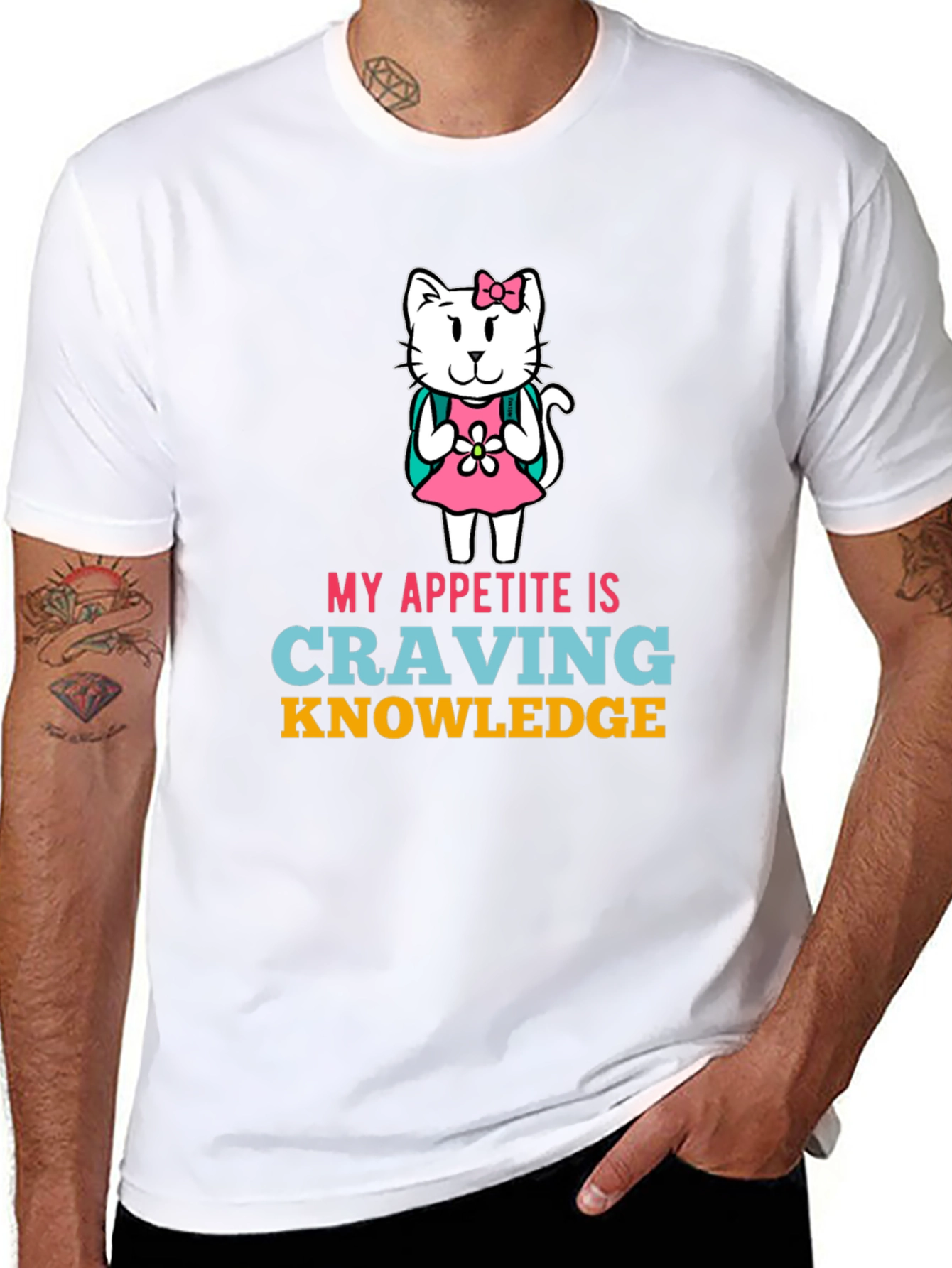 Craving Knowledge Cat T-Shirt