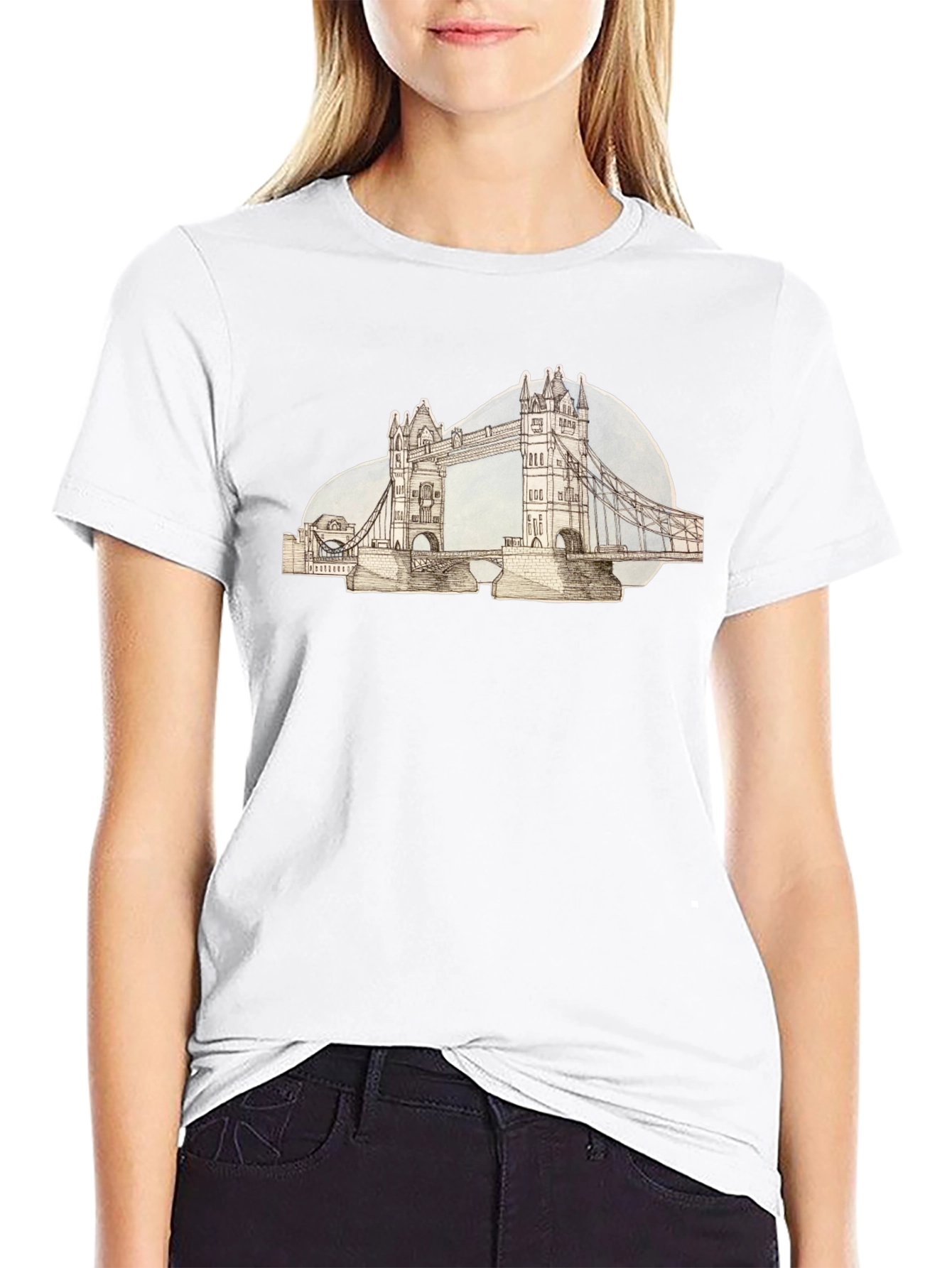 London Bridge Graphic Tee - Black