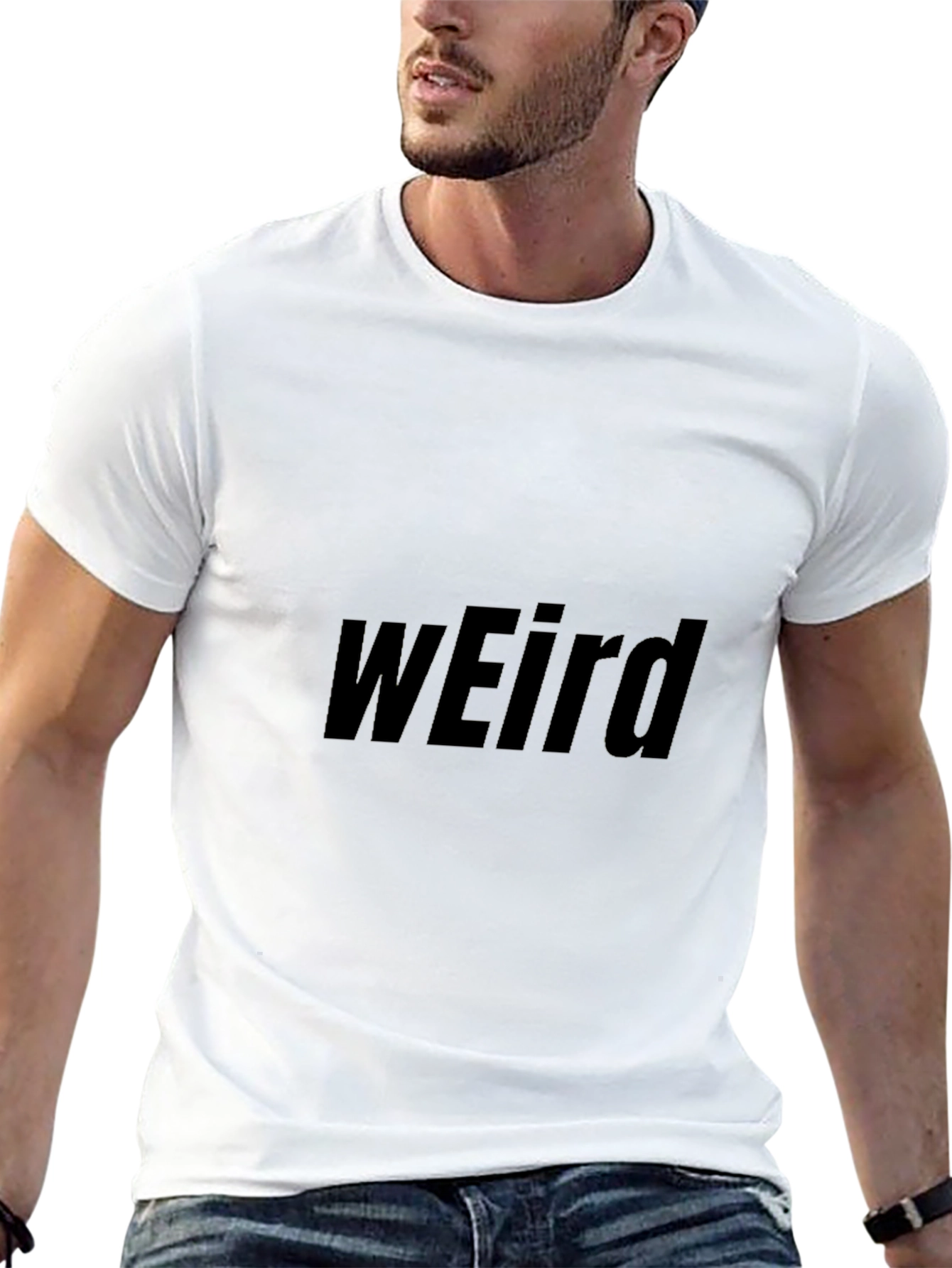 Weird Graphic Black T-Shirt - Casual Style