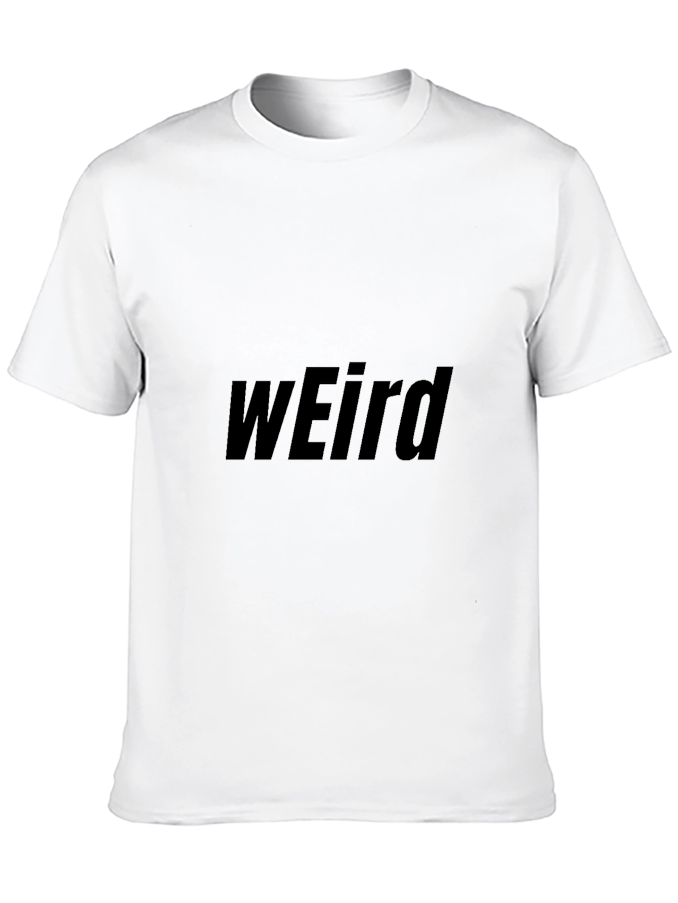 Weird Graphic Black T-Shirt - Casual Style