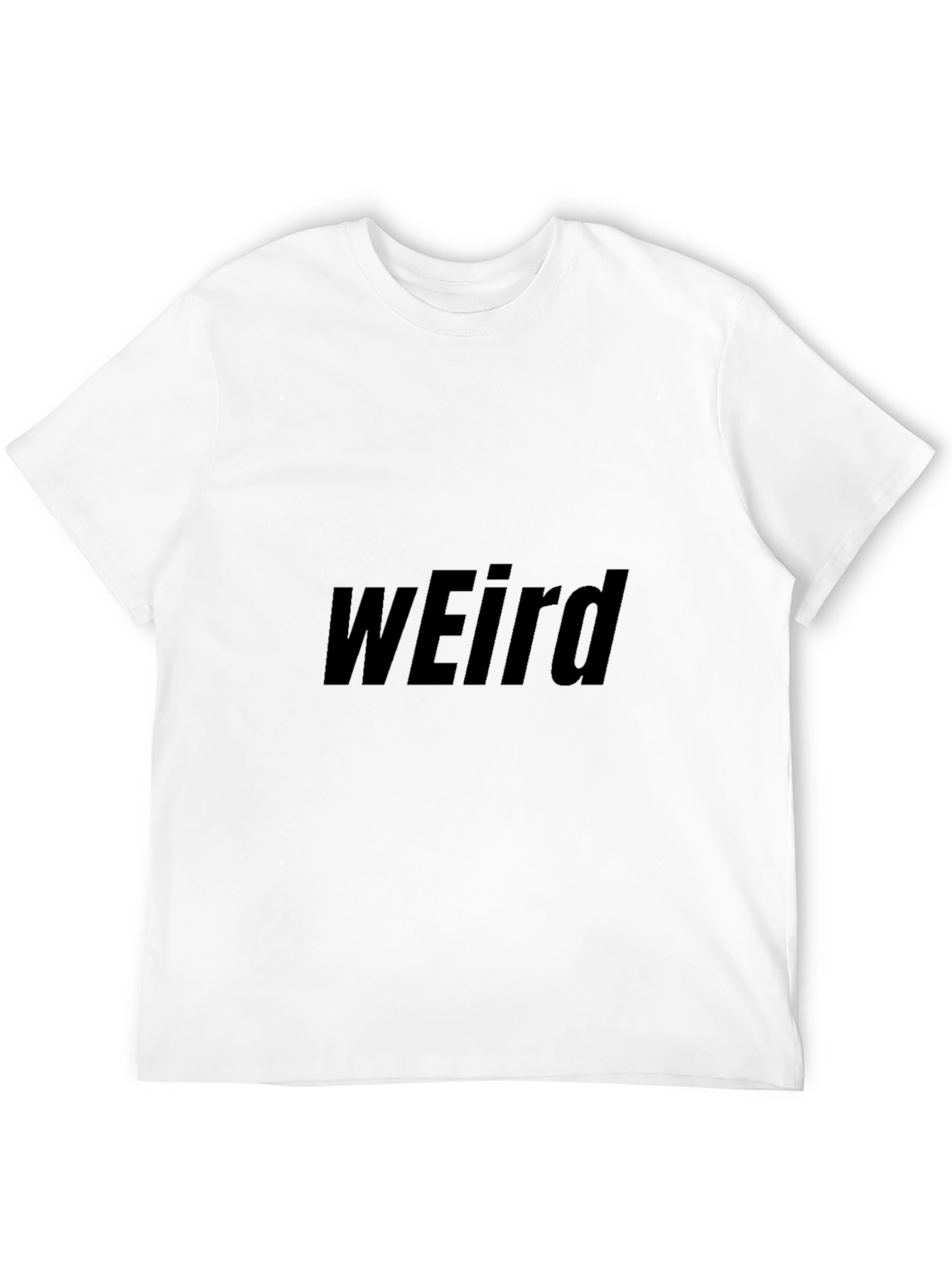 Weird Graphic Black T-Shirt - Casual Style