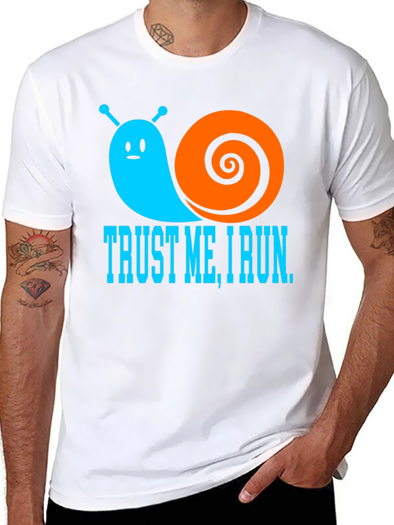 Trust Me I Run - Snail Graphic T-Shirt