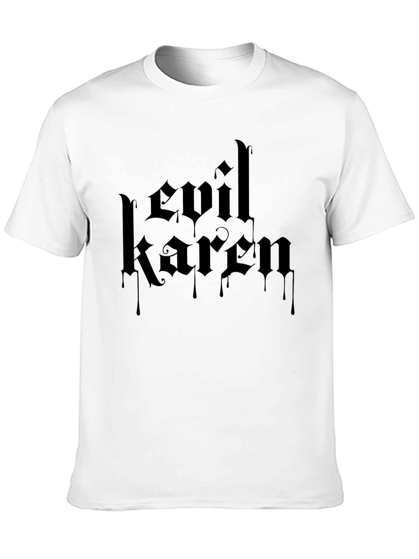 Evil Karen Black T-Shirt - Gothic Style