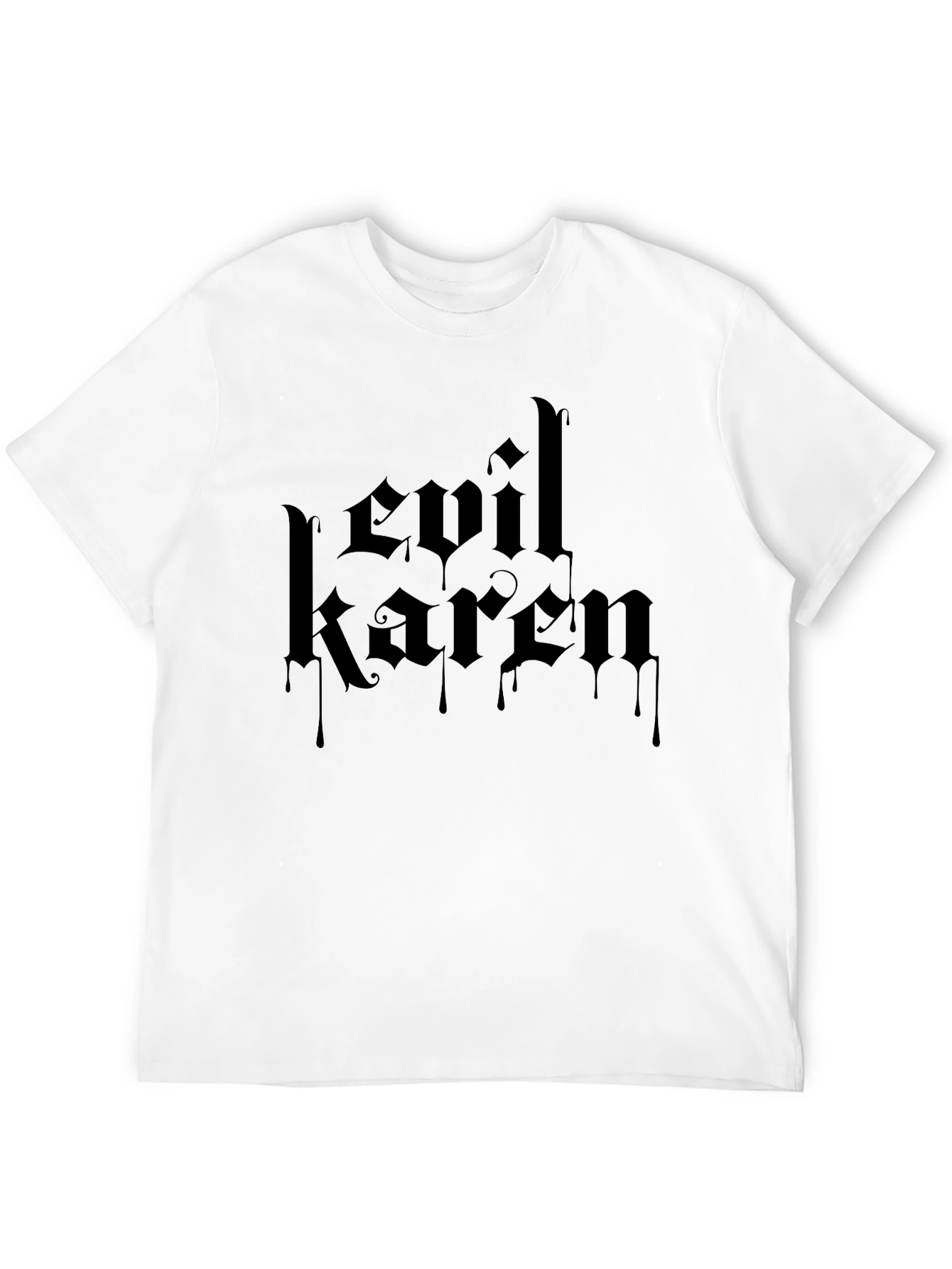 Evil Karen Black T-Shirt - Gothic Style