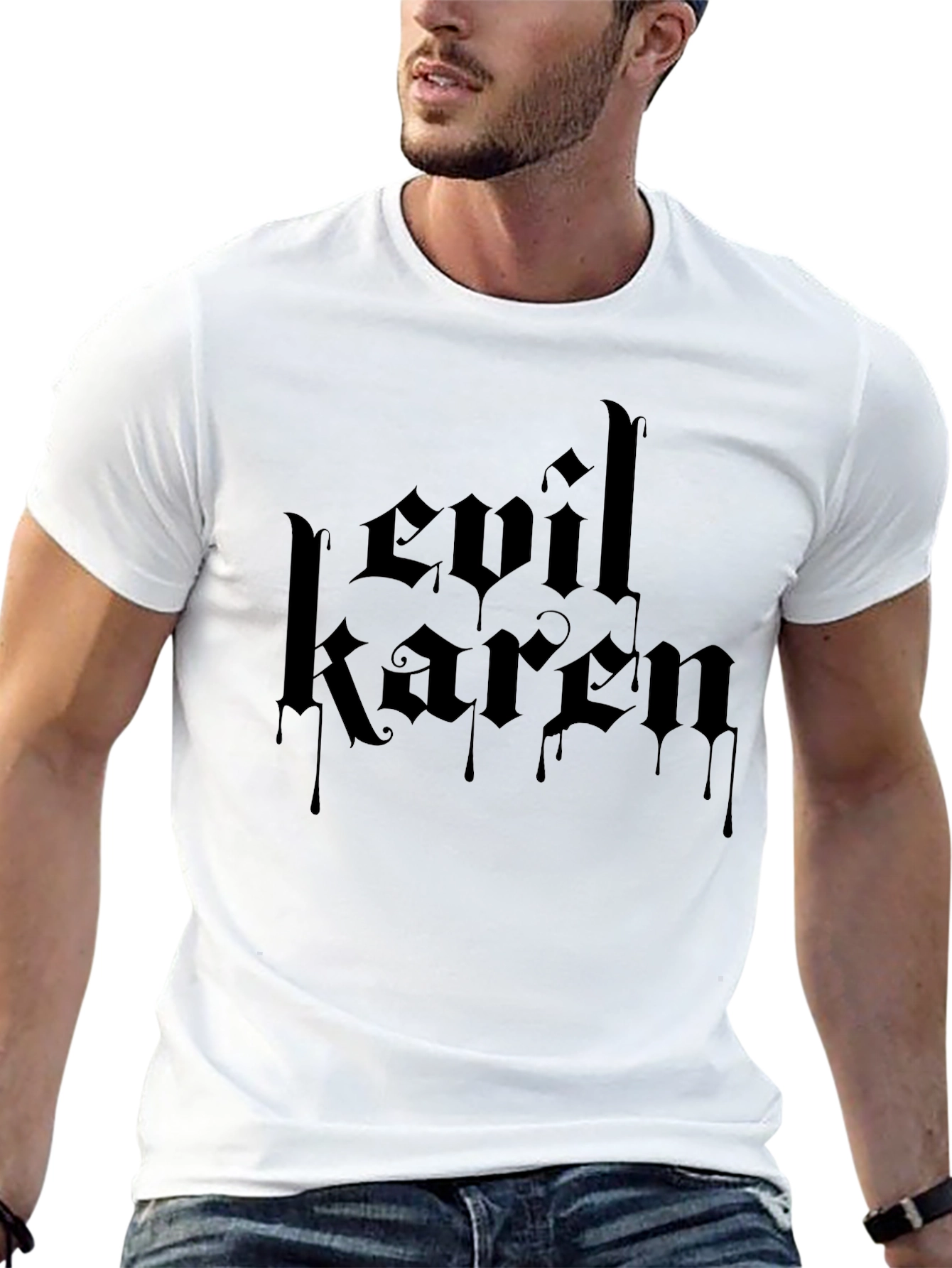Evil Karen Black T-Shirt - Gothic Style