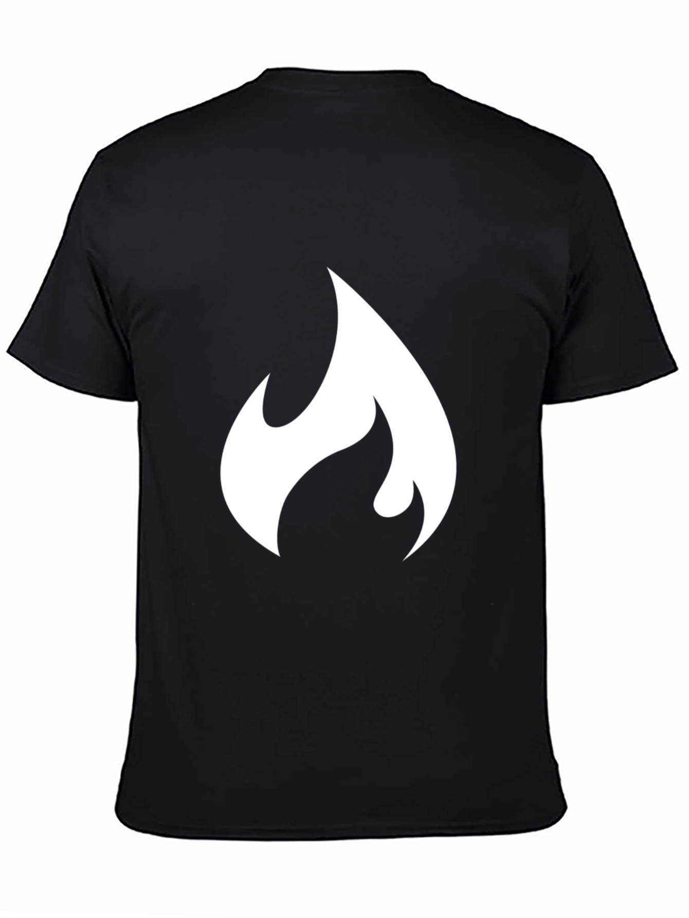 Flame Graphic Black T-Shirt