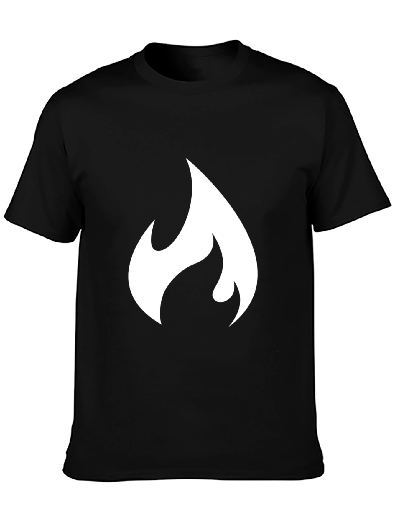 Flame Graphic Black T-Shirt