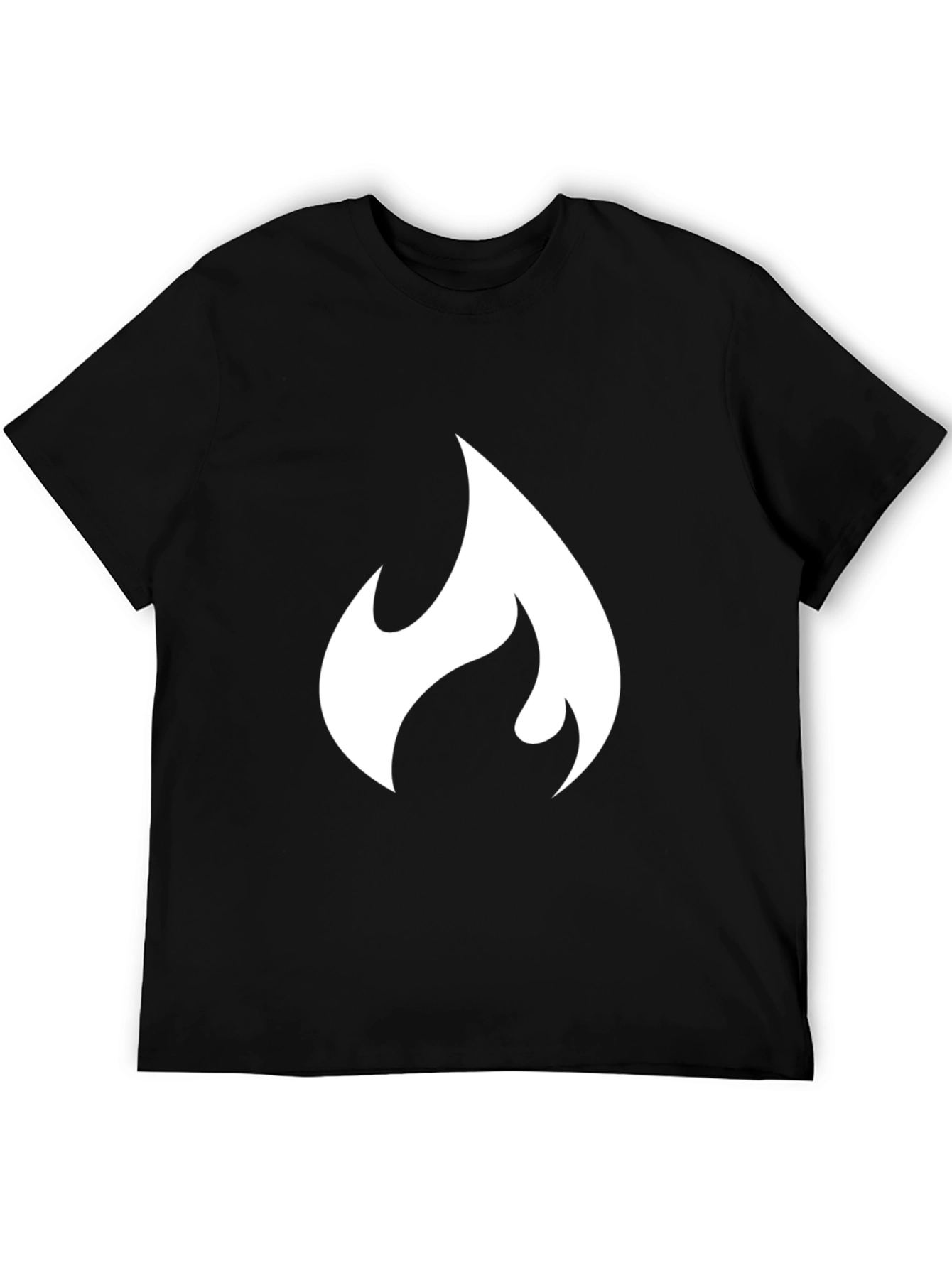 Flame Graphic Black T-Shirt