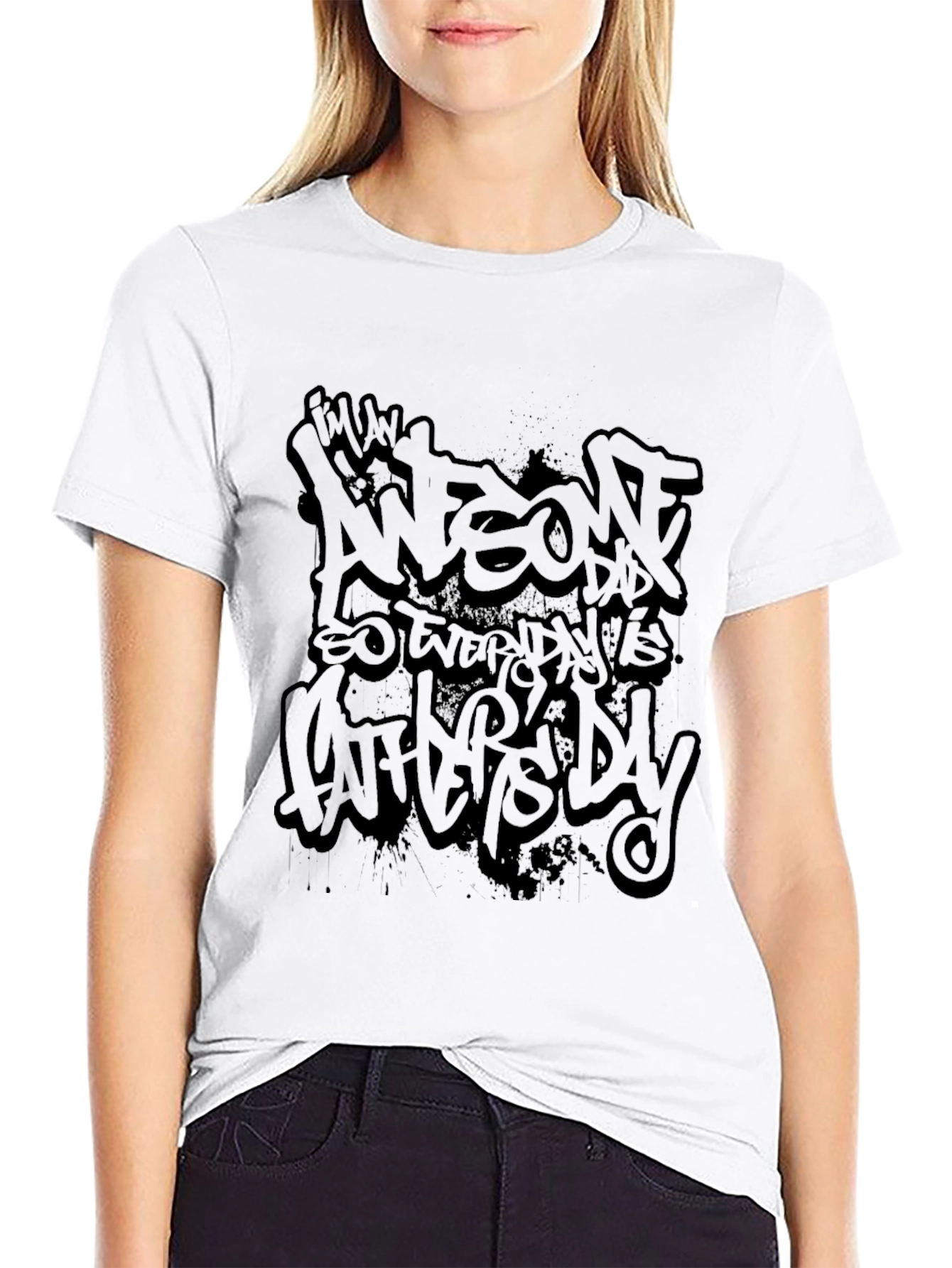 Awesome Dad Black T-Shirt