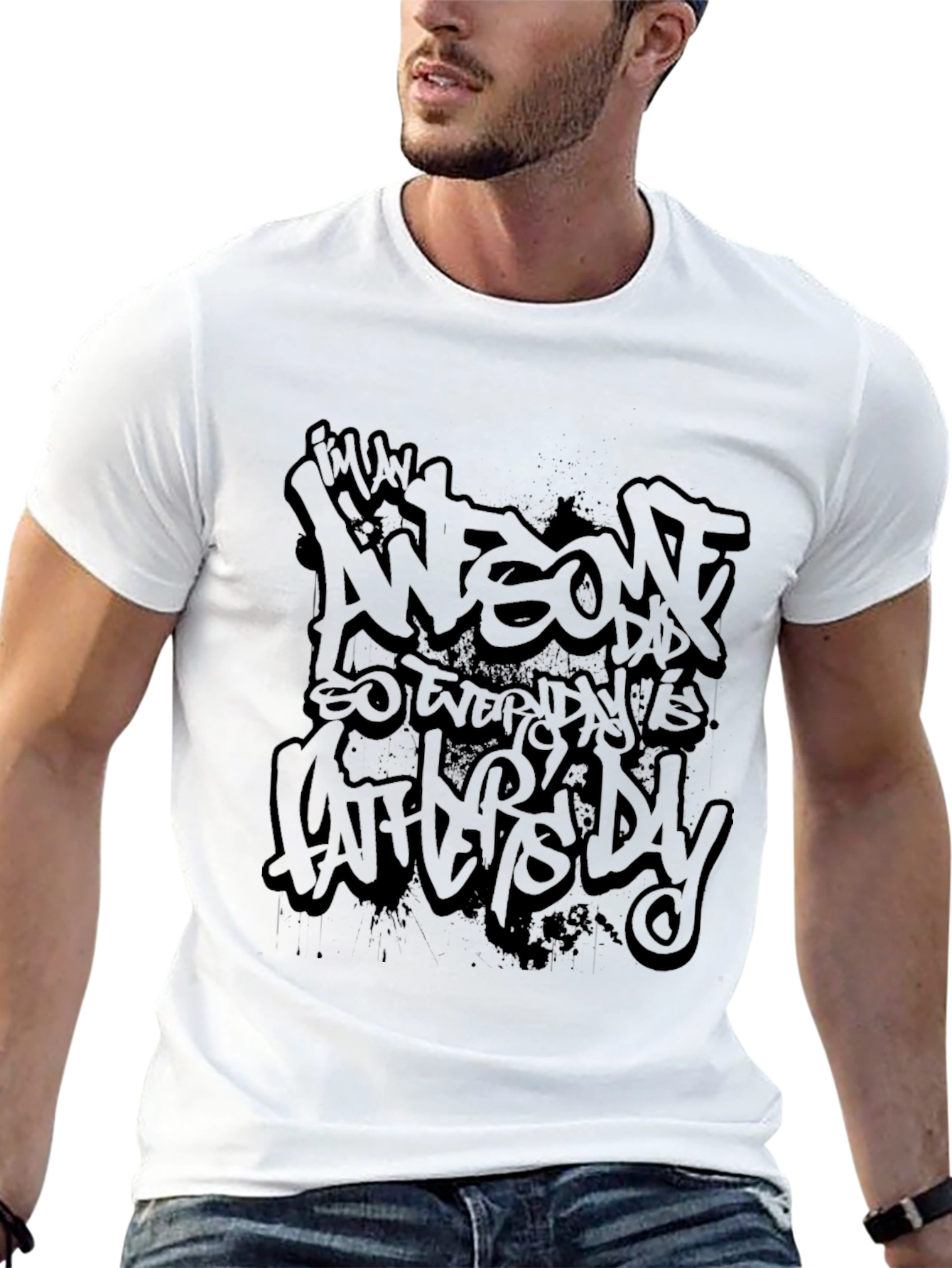 Awesome Dad Black T-Shirt