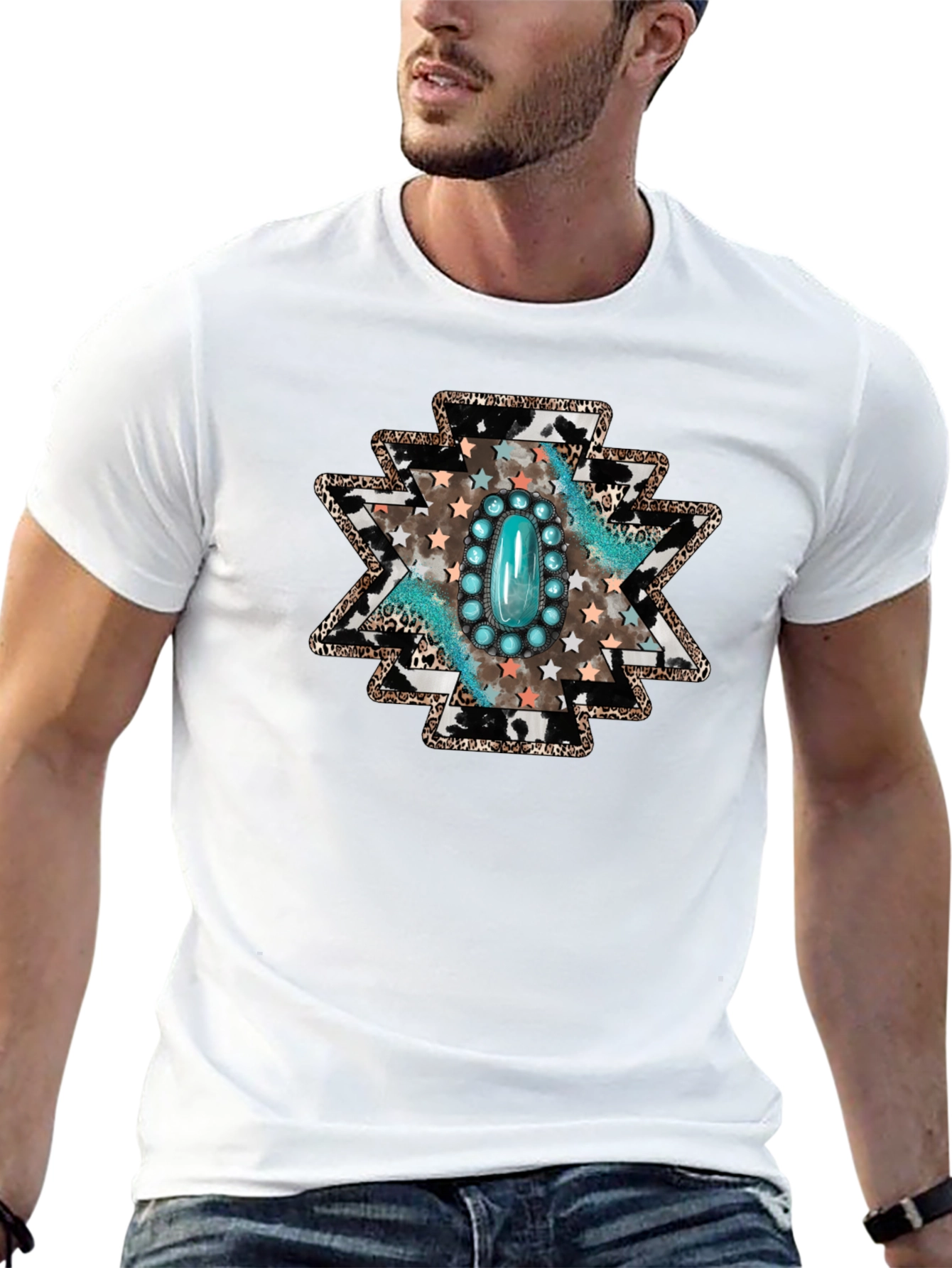 Turquoise Stone Southwestern Graphic Tee