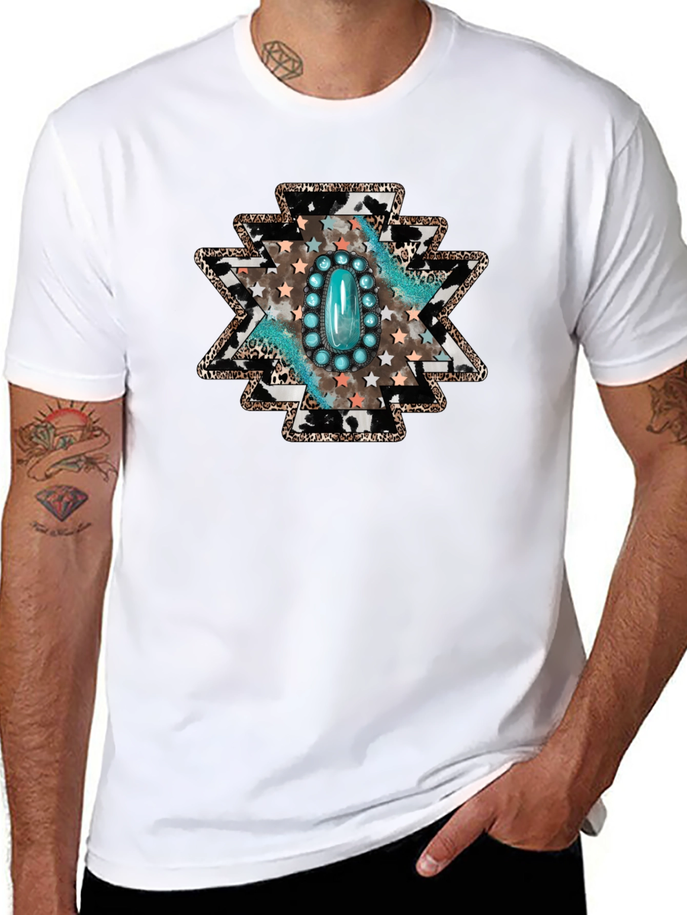 Turquoise Stone Southwestern Graphic Tee
