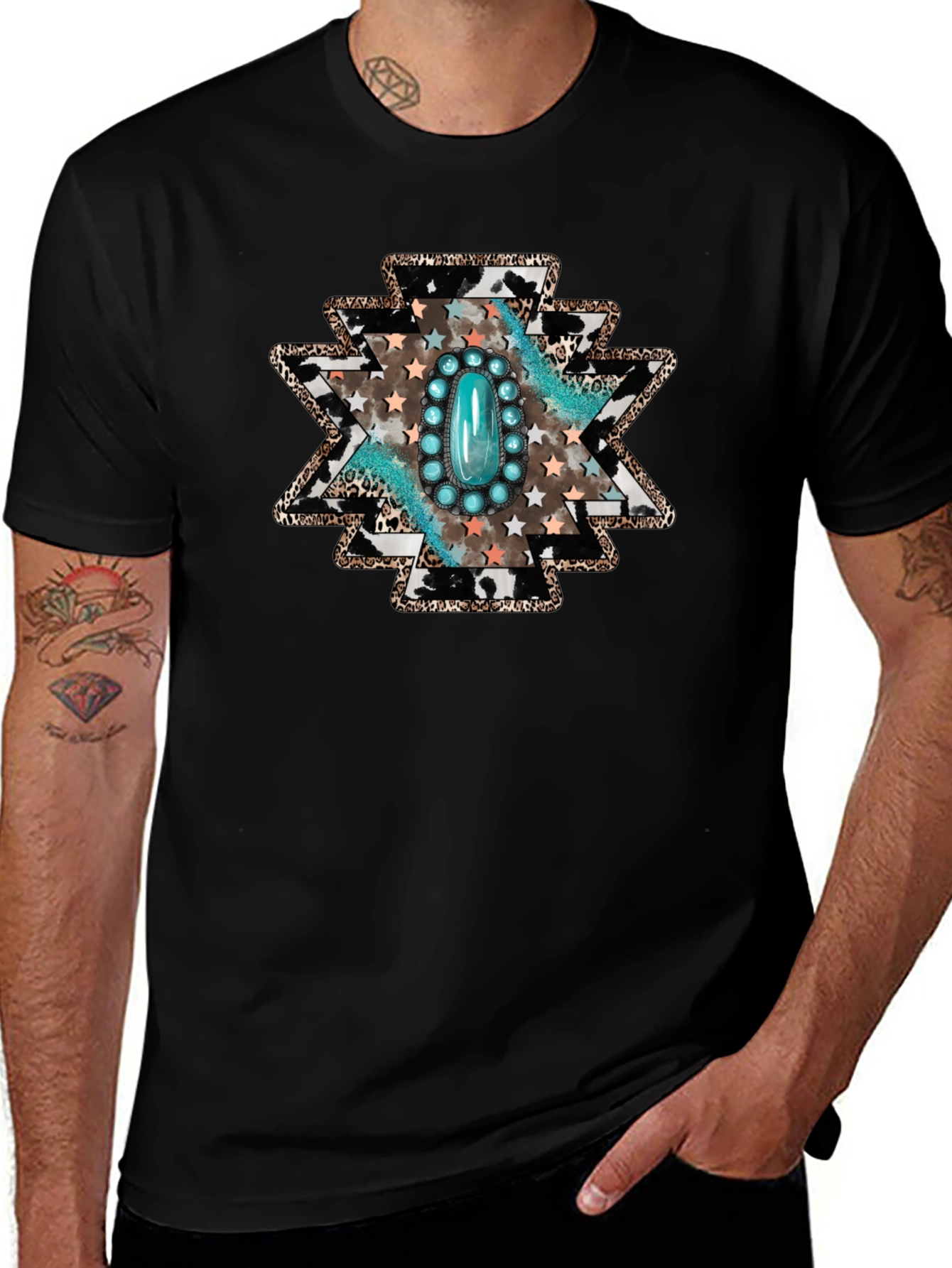 Turquoise Stone Southwestern Graphic Tee