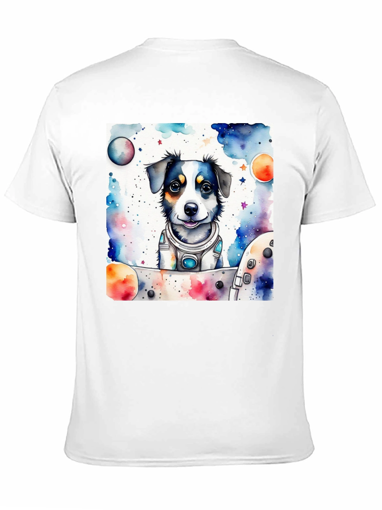 Space Dog T-Shirt - Cute Pet Astronaut Design