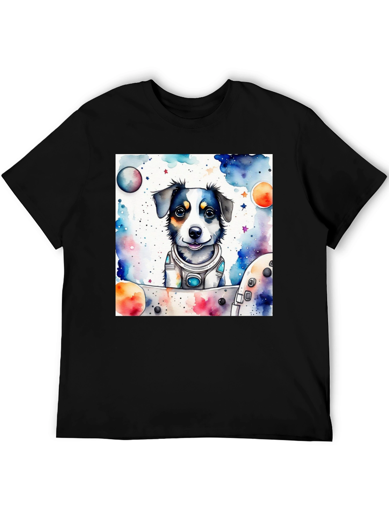 Space Dog T-Shirt - Cute Pet Astronaut Design