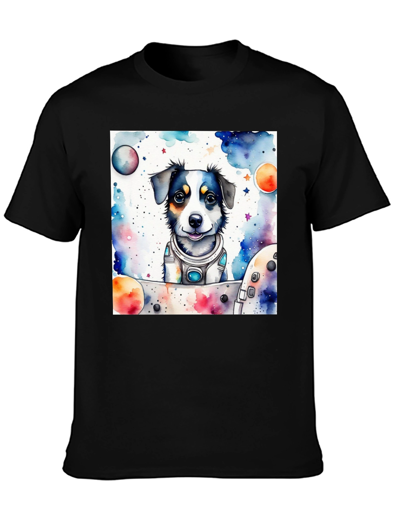Space Dog T-Shirt - Cute Pet Astronaut Design