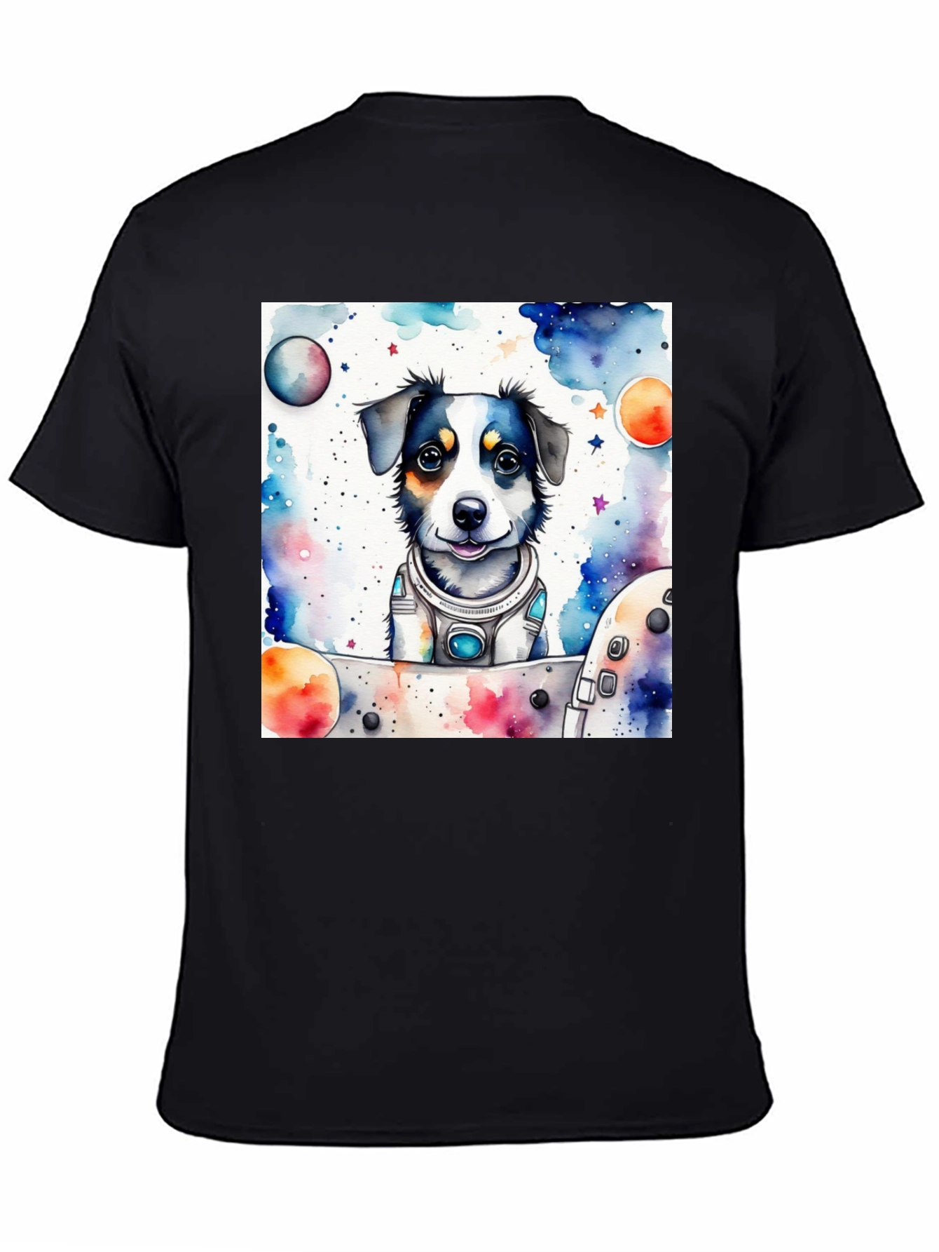Space Dog T-Shirt - Cute Pet Astronaut Design