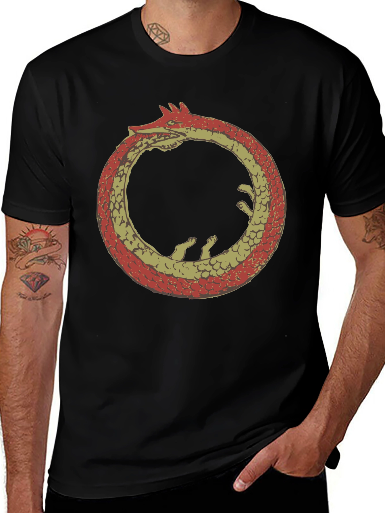 Ouroboros Dragon T-Shirt - Eternal Cycle