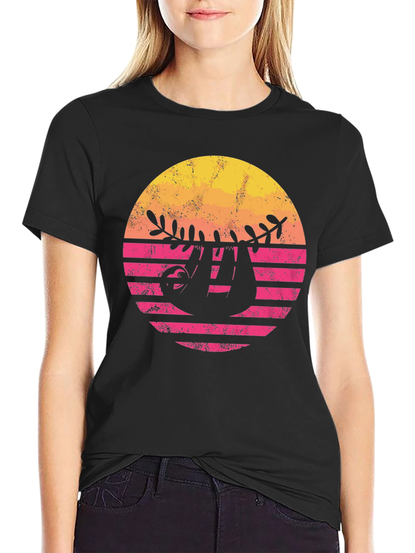 Retro Sloth T-Shirt - Hang Loose in Style