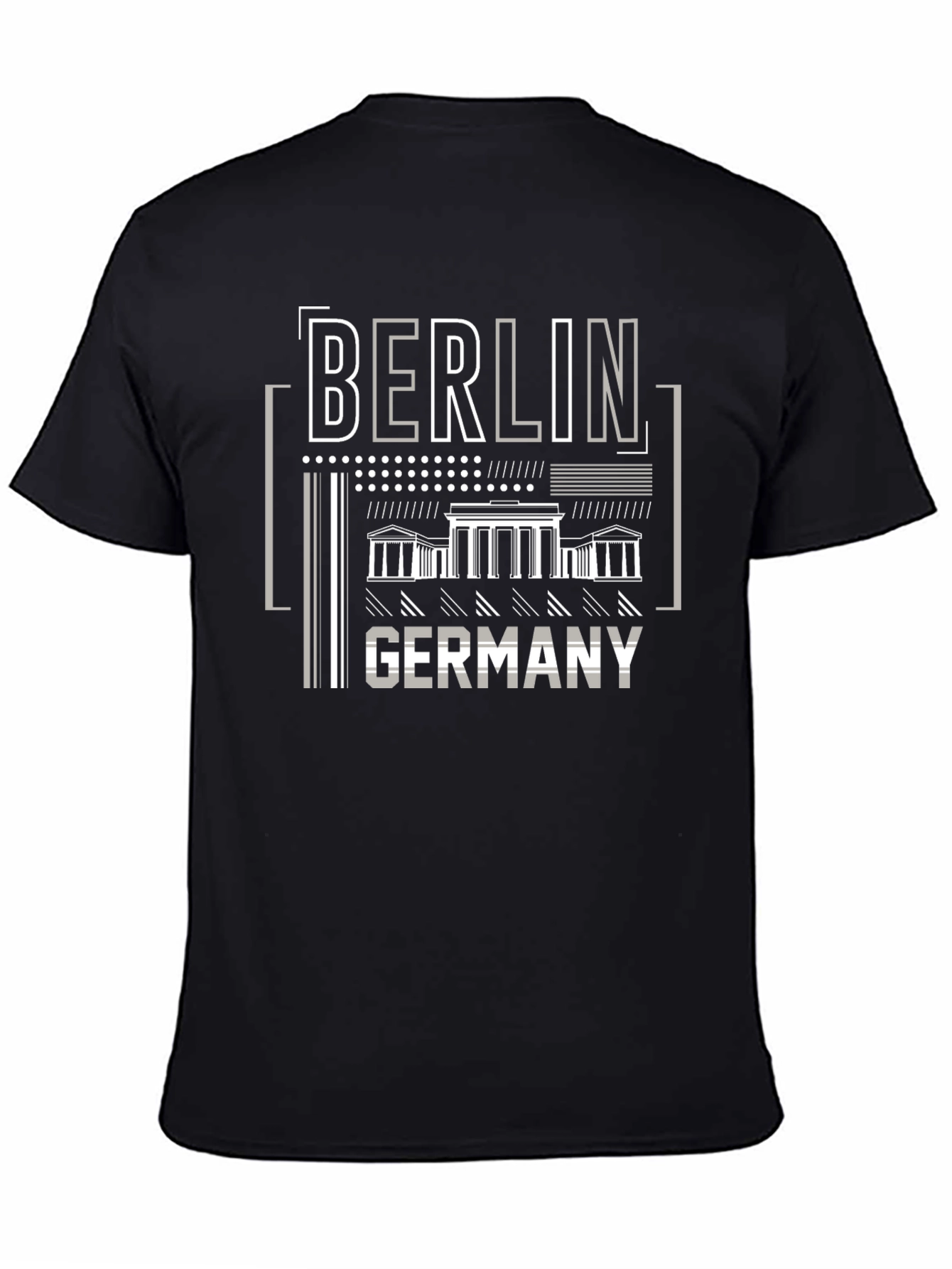 Berlin Germany Graphic Print Black T-Shirt