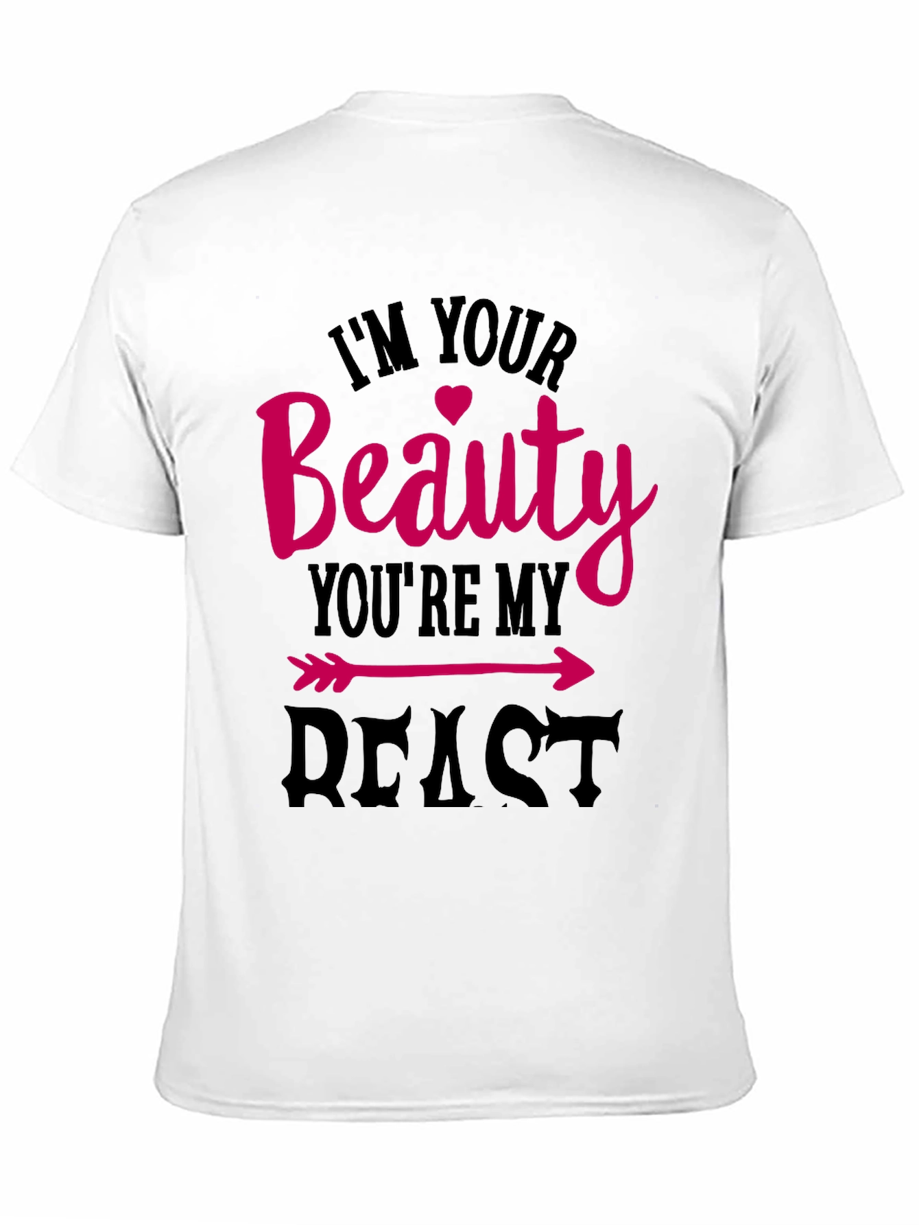 Beauty and Beast Matching Couple T-Shirt