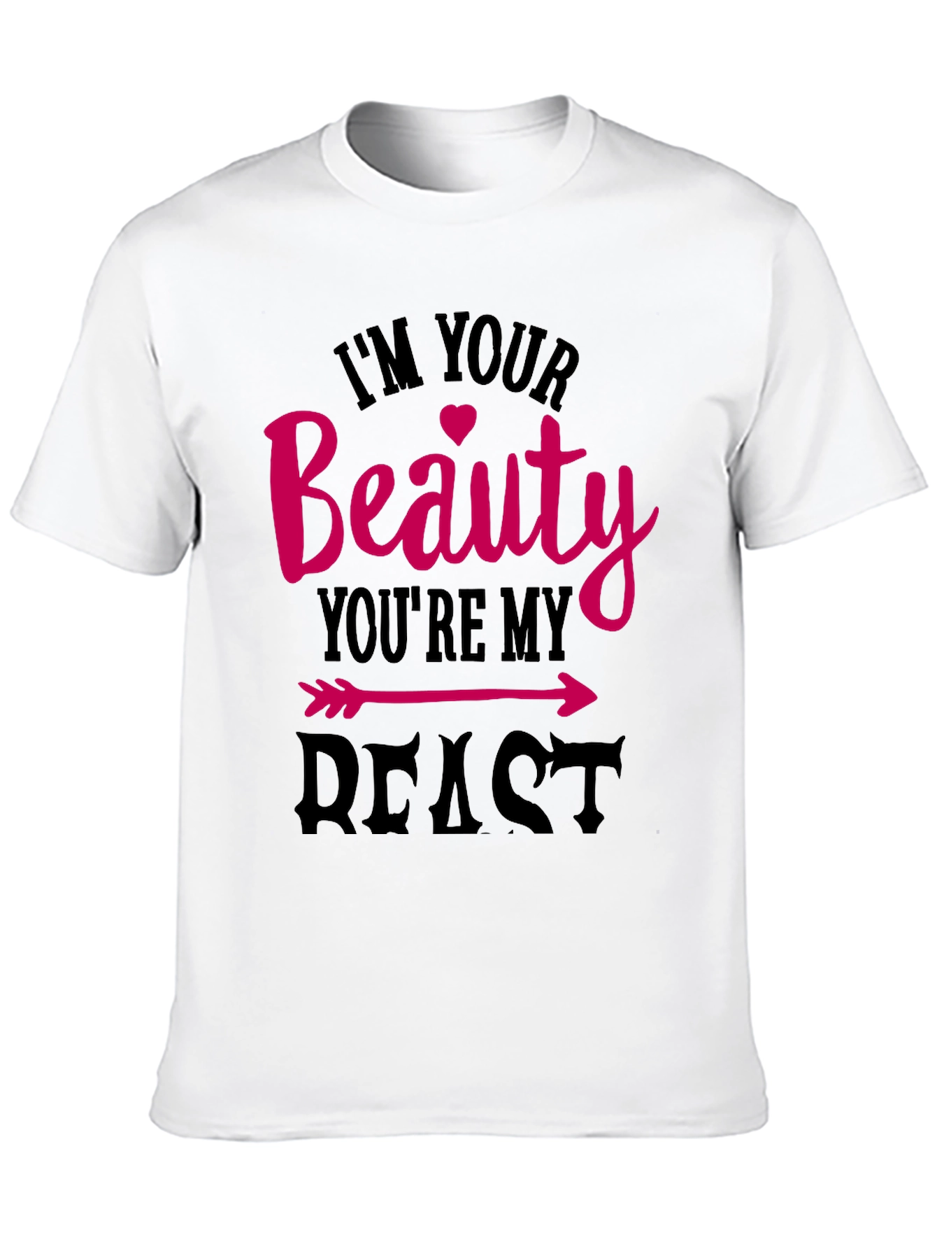 Beauty and Beast Matching Couple T-Shirt