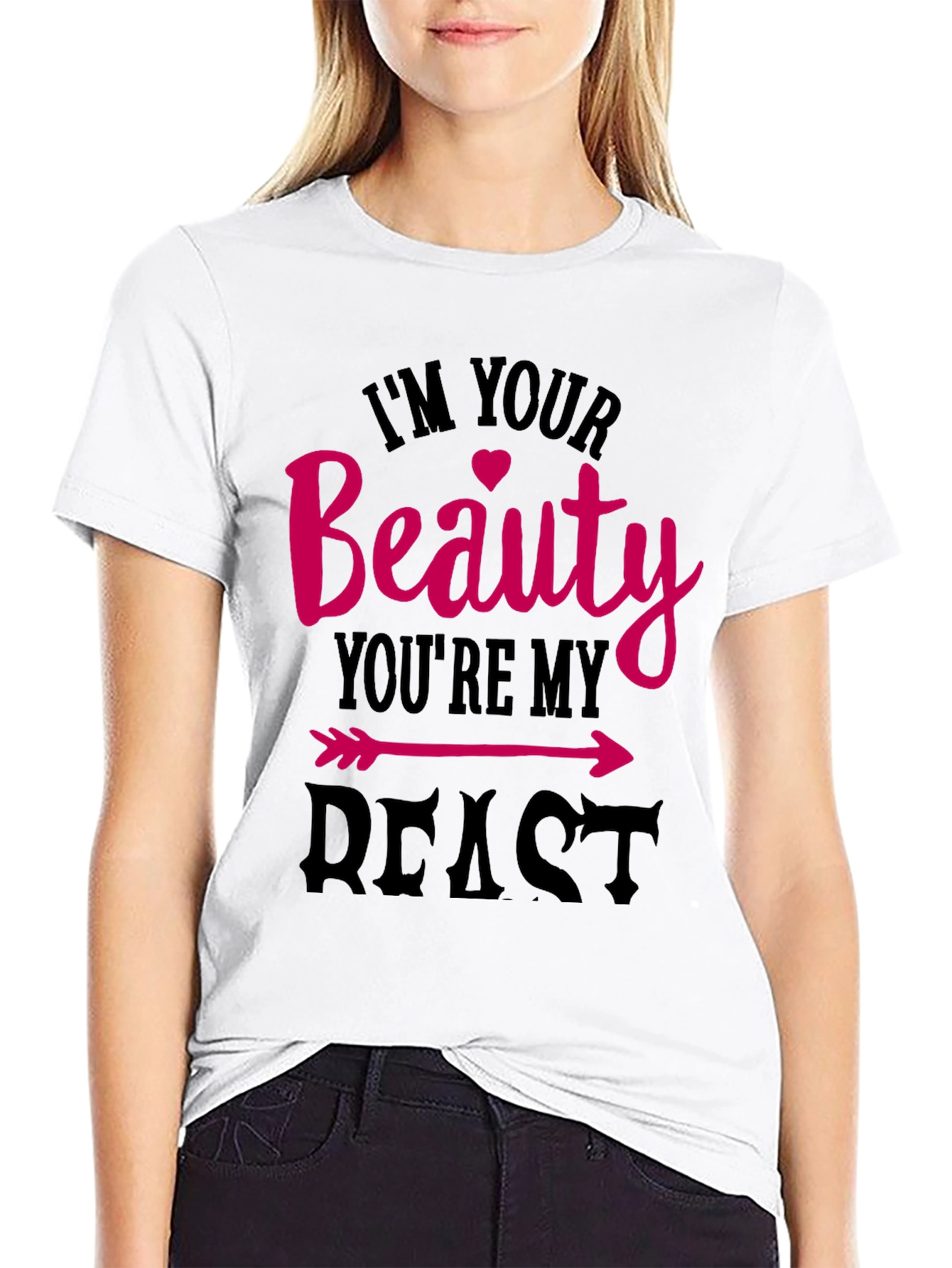 Beauty and Beast Matching Couple T-Shirt
