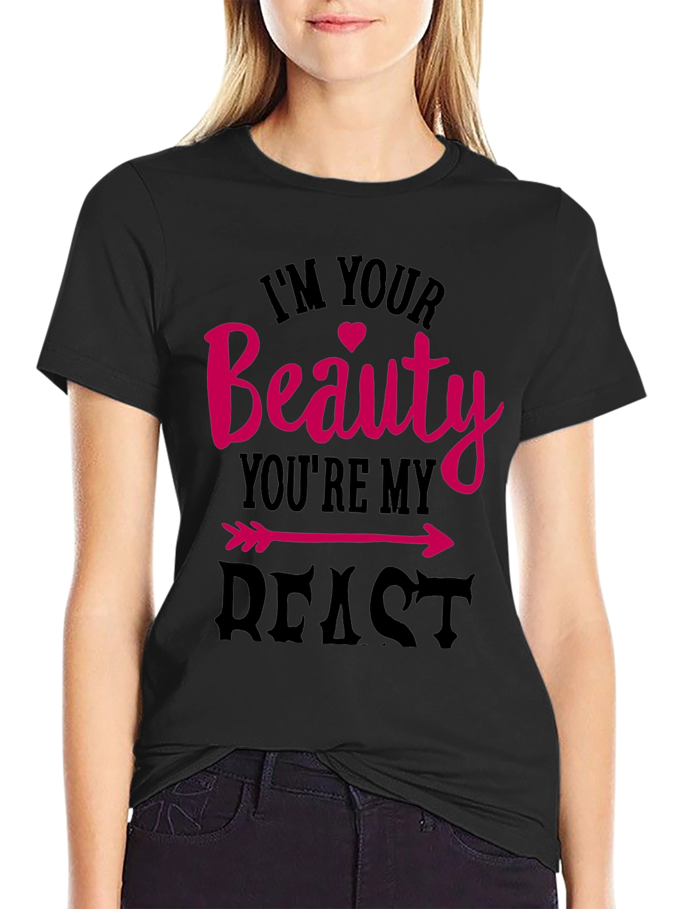 Beauty and Beast Matching Couple T-Shirt