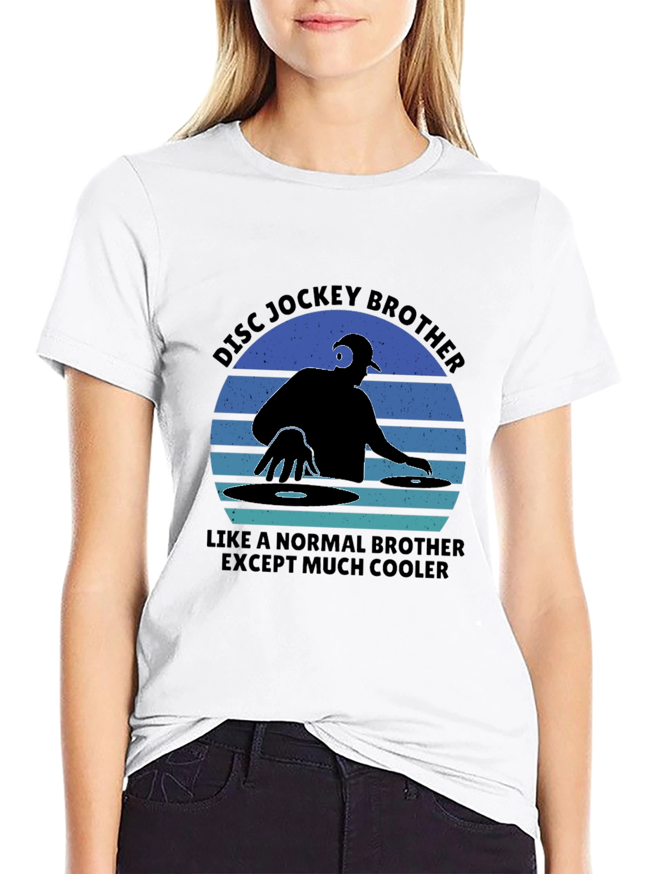 Cool Disc Jockey Brother Graphic Tee