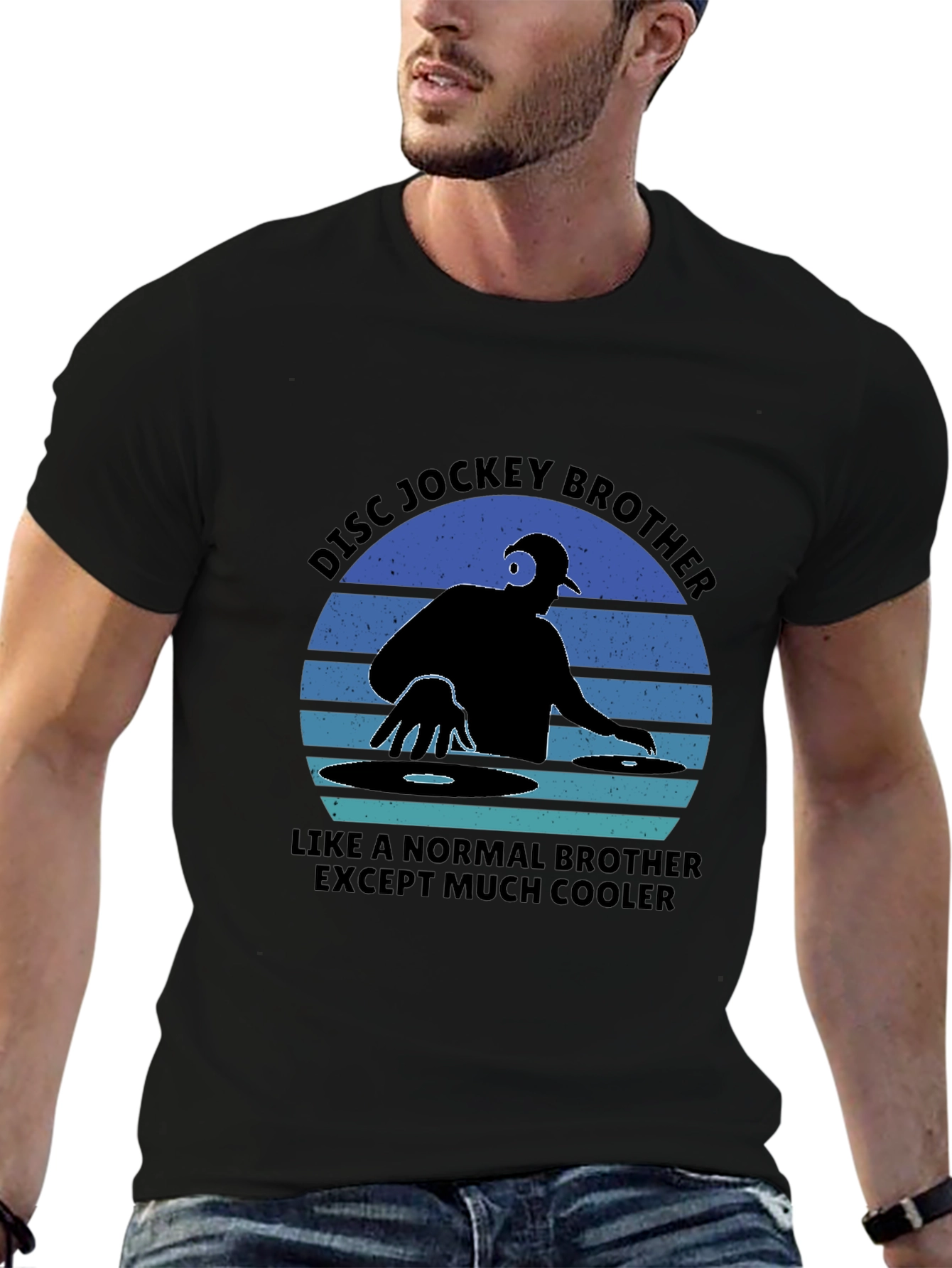 Cool Disc Jockey Brother Graphic Tee