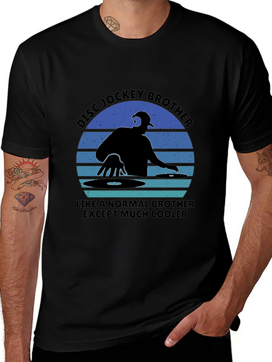 Cool Disc Jockey Brother Graphic Tee