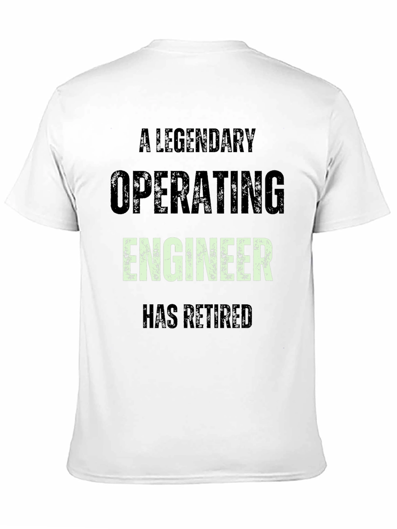 Legendary Operating Engineer Retired Black Tee