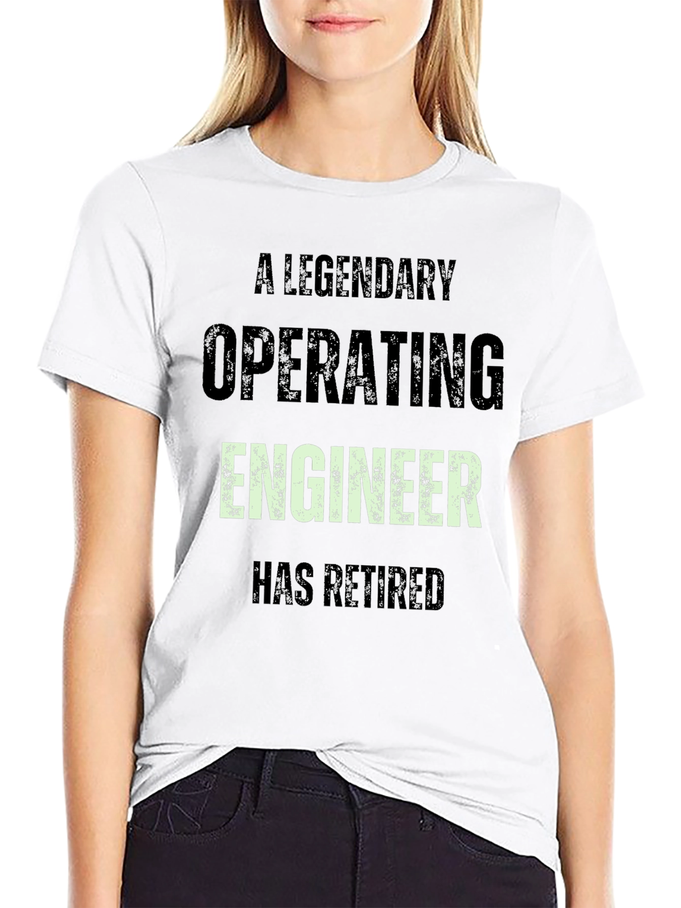 Legendary Operating Engineer Retired Black Tee