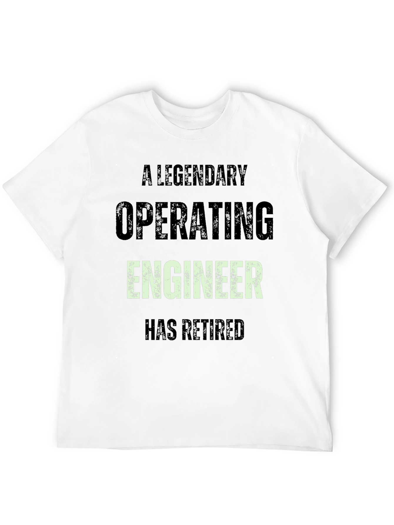 Legendary Operating Engineer Retired Black Tee